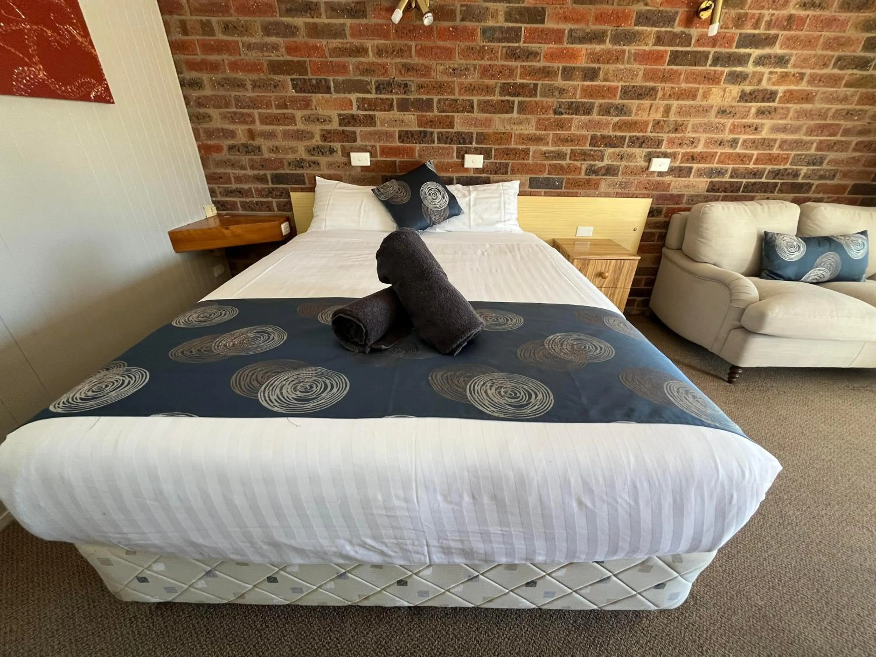 Bedroom, Bed in Barham Riverland Motel