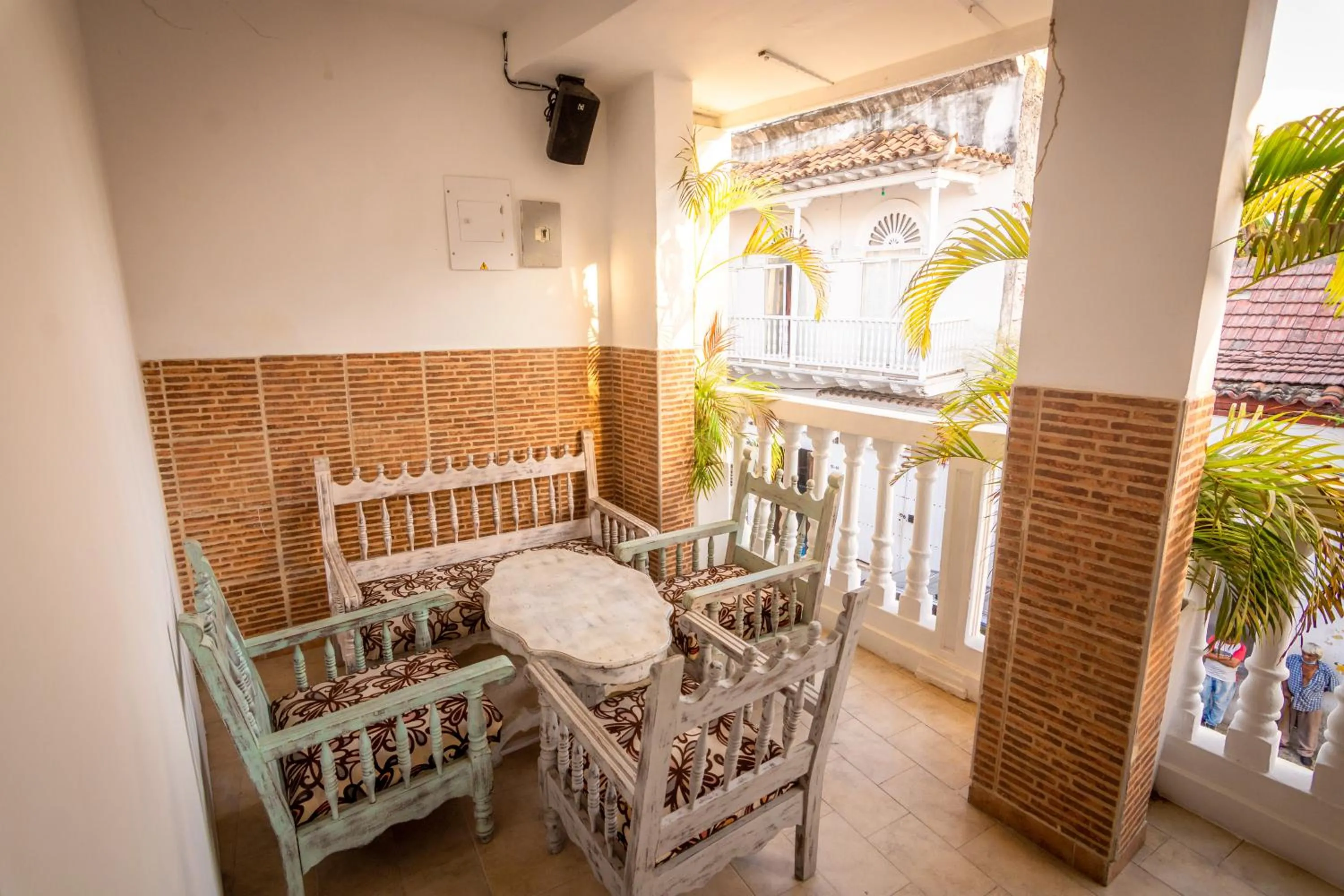Seating area in Hotel Mangata