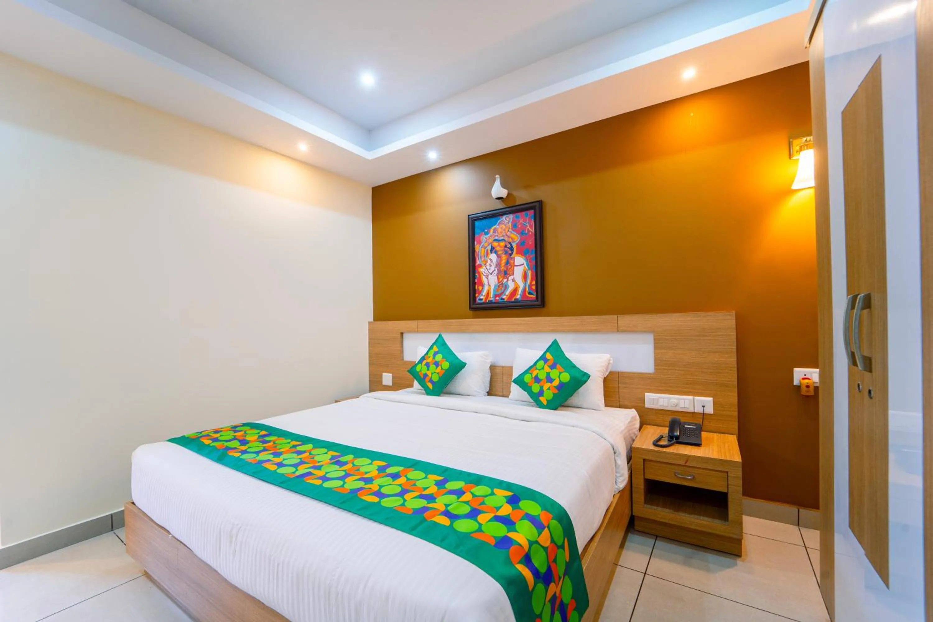 Bedroom, Bed in Treebo Sree Varshavilas Regency, 500 Mtrs From Guruvayoor Temple