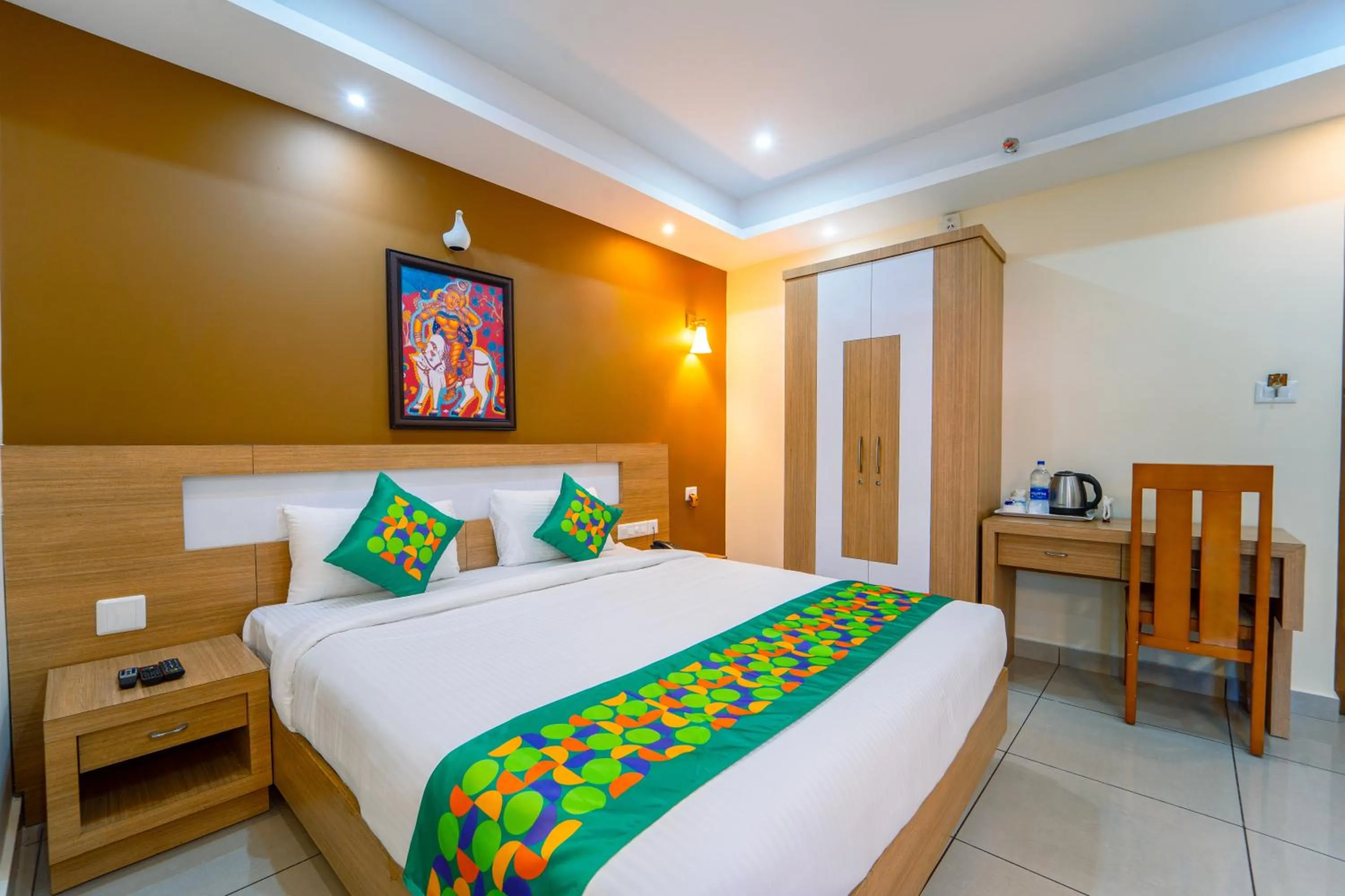 Bedroom, Bed in Treebo Sree Varshavilas Regency, 500 Mtrs From Guruvayoor Temple