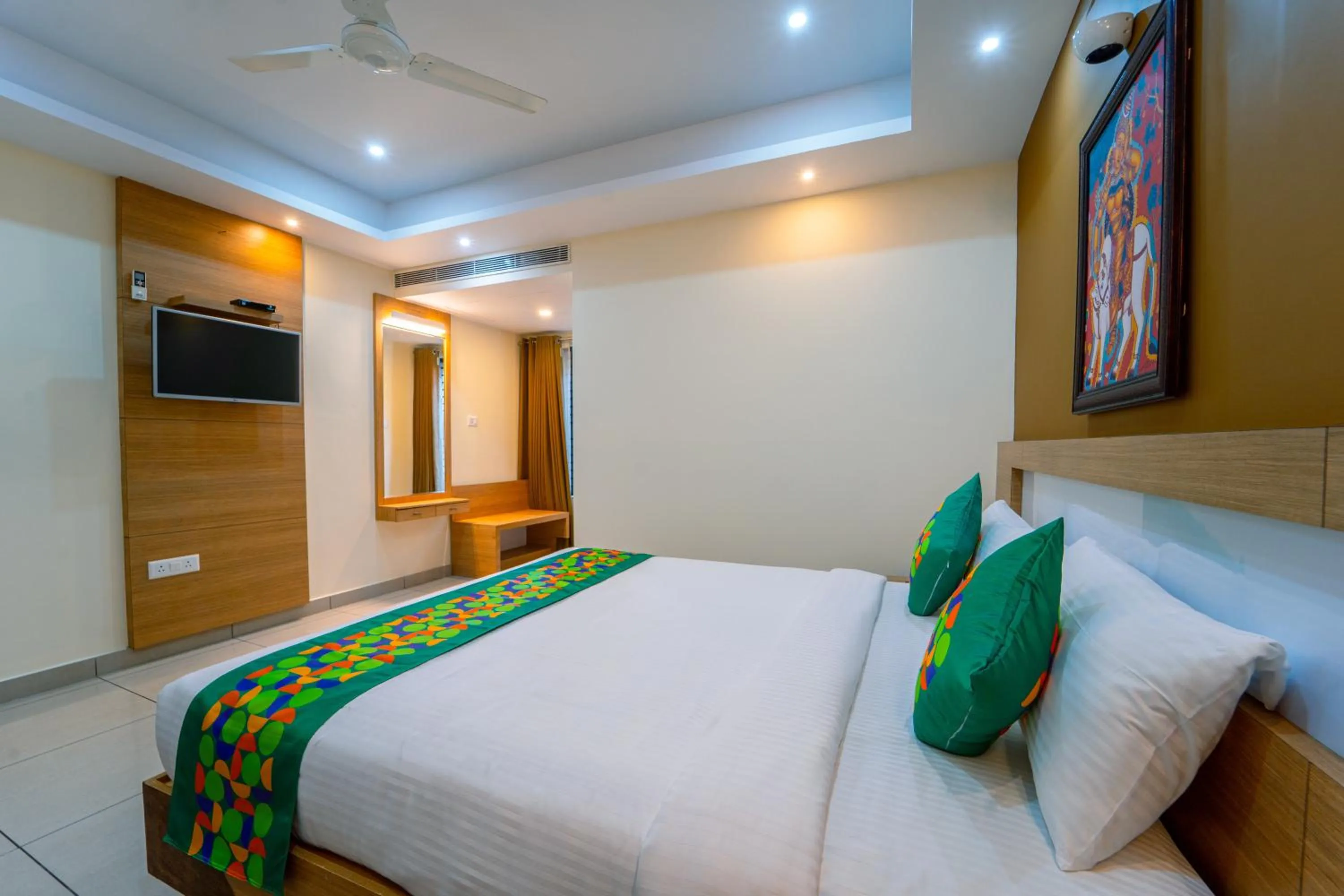 Bedroom, Bed in Treebo Sree Varshavilas Regency, 500 Mtrs From Guruvayoor Temple
