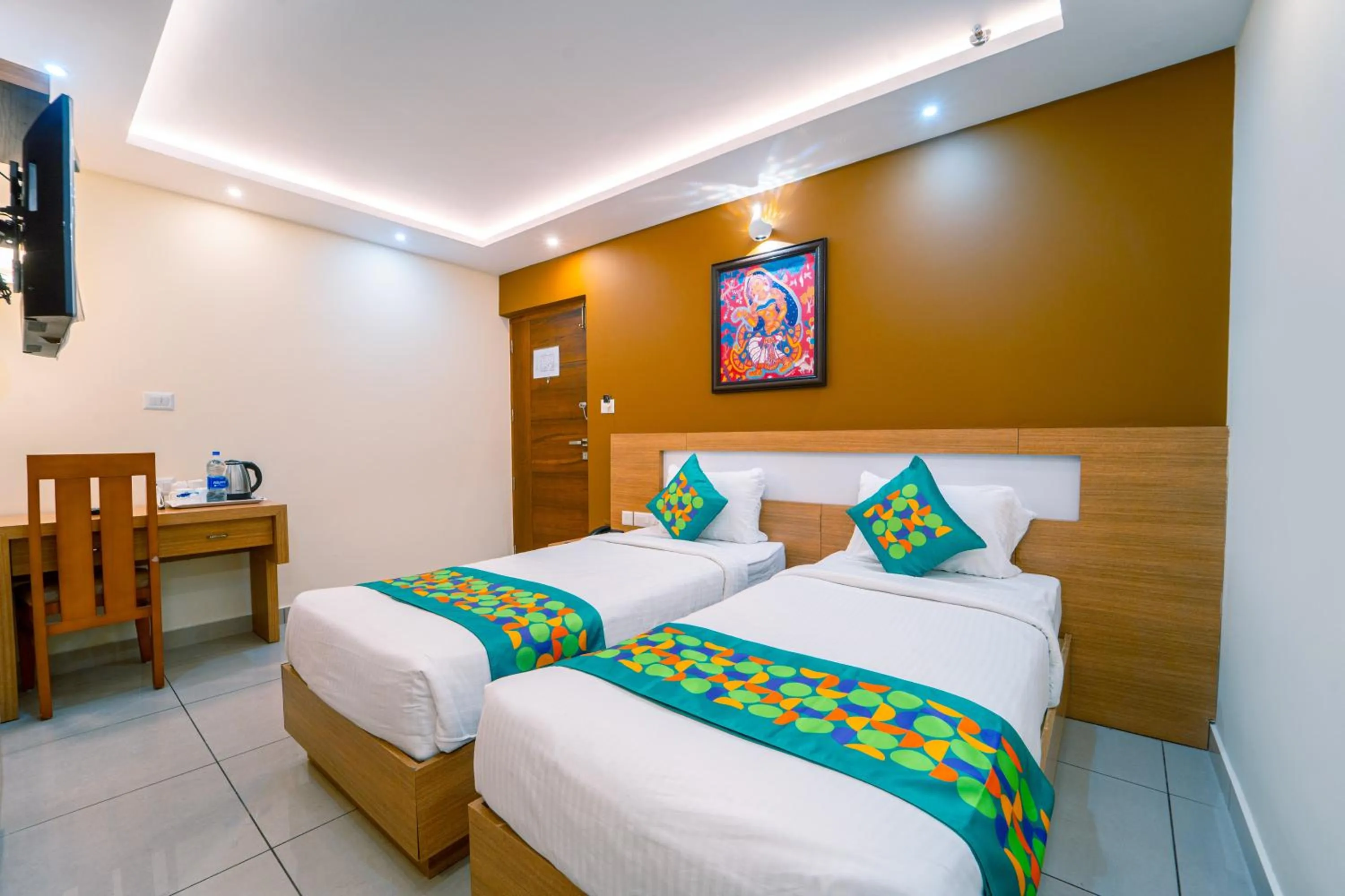 Bedroom, Bed in Treebo Sree Varshavilas Regency, 500 Mtrs From Guruvayoor Temple