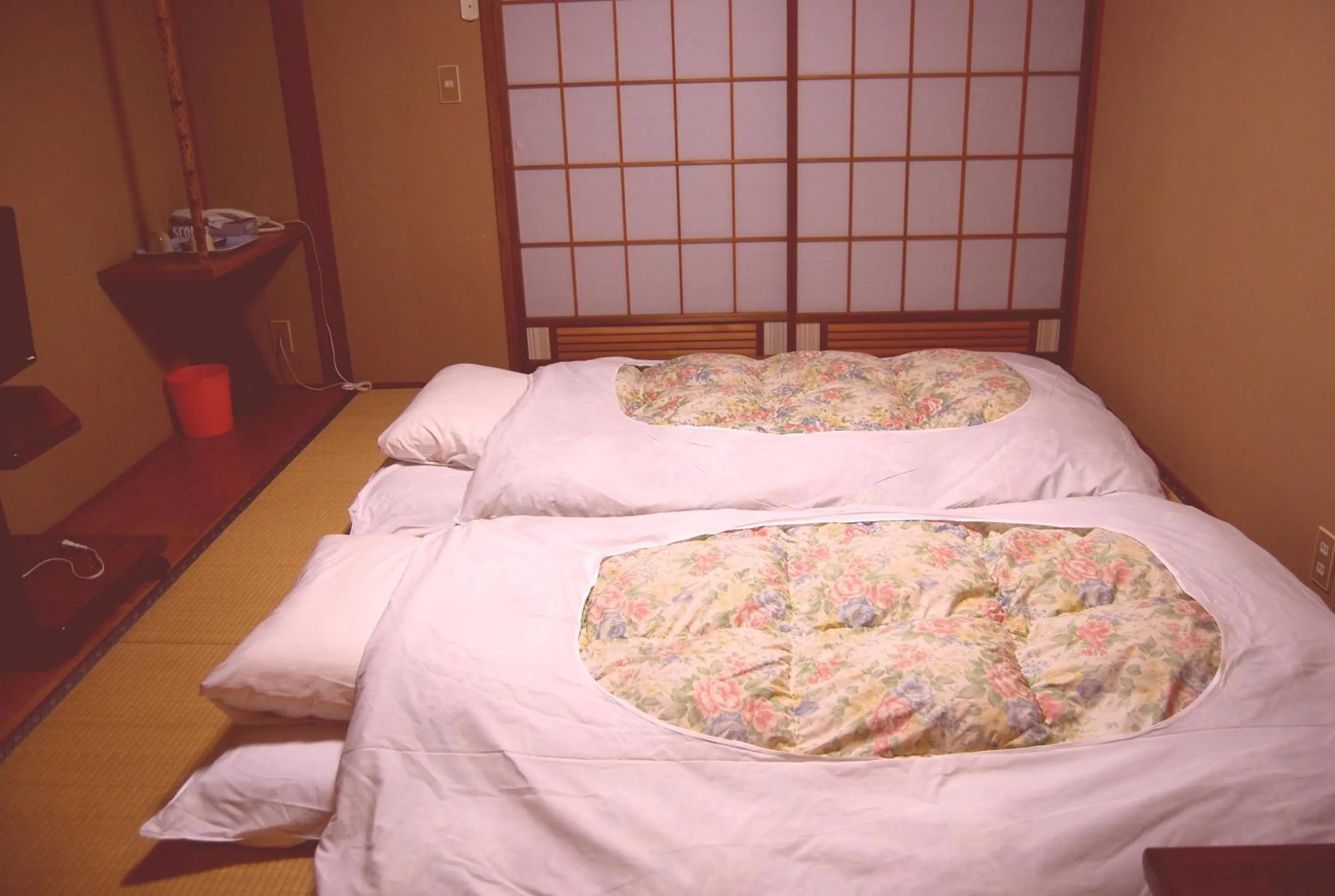 Photo of the whole room, Bed in Ougiya Ryokan