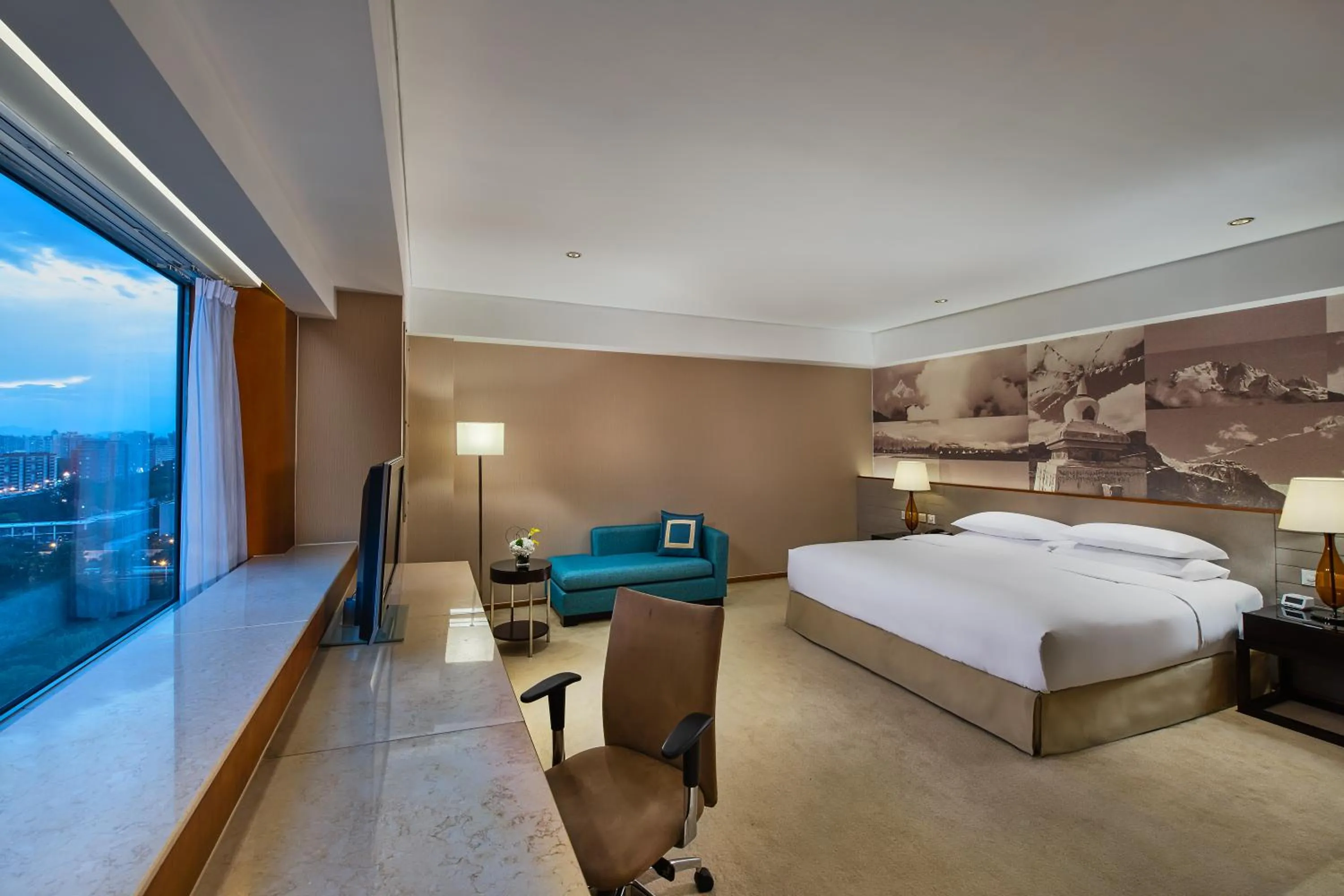 View (from property/room), Bed in Crowne Plaza Beijing Sun Palace, an IHG Hotel