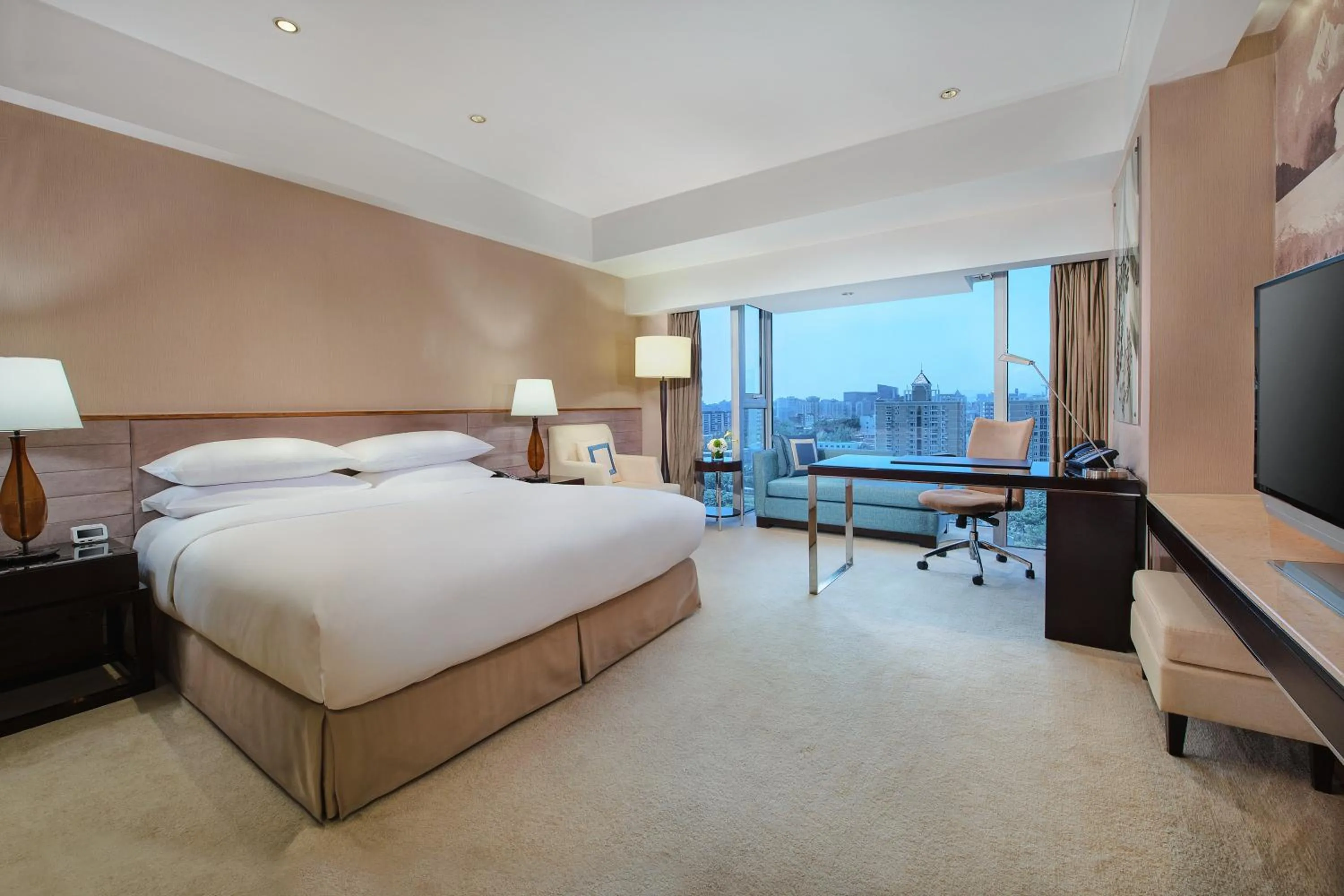 View (from property/room), Bed in Crowne Plaza Beijing Sun Palace, an IHG Hotel