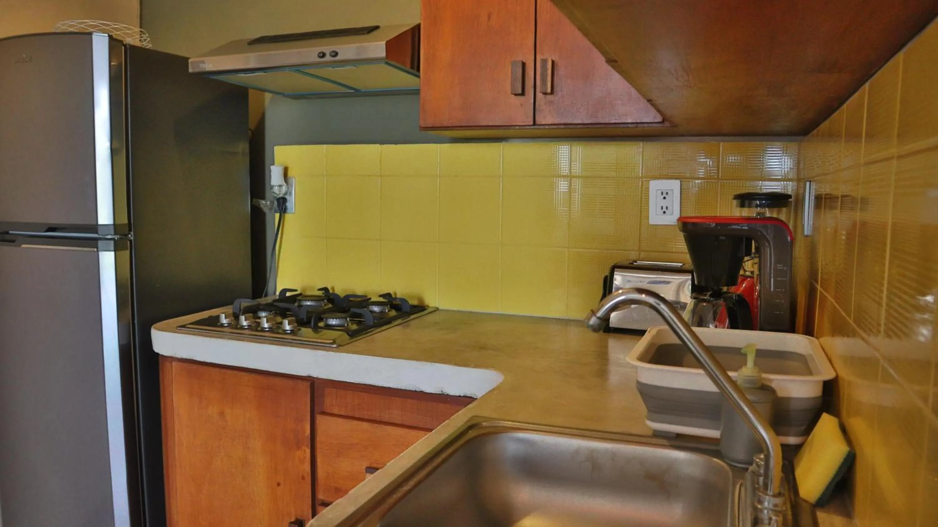 Kitchen or kitchenette in Hotel Sur Bacalar