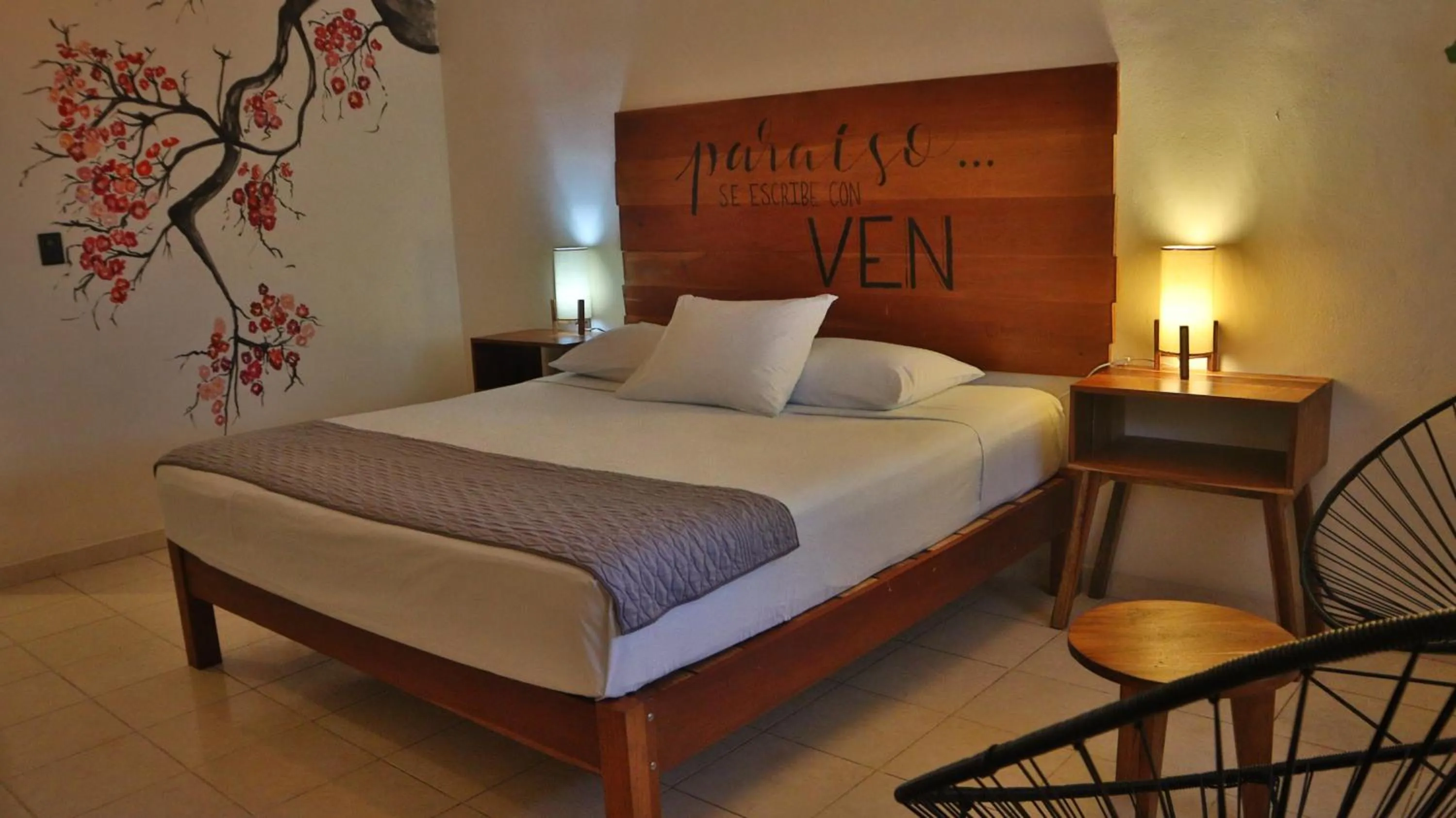 Bed in Hotel Sur Bacalar