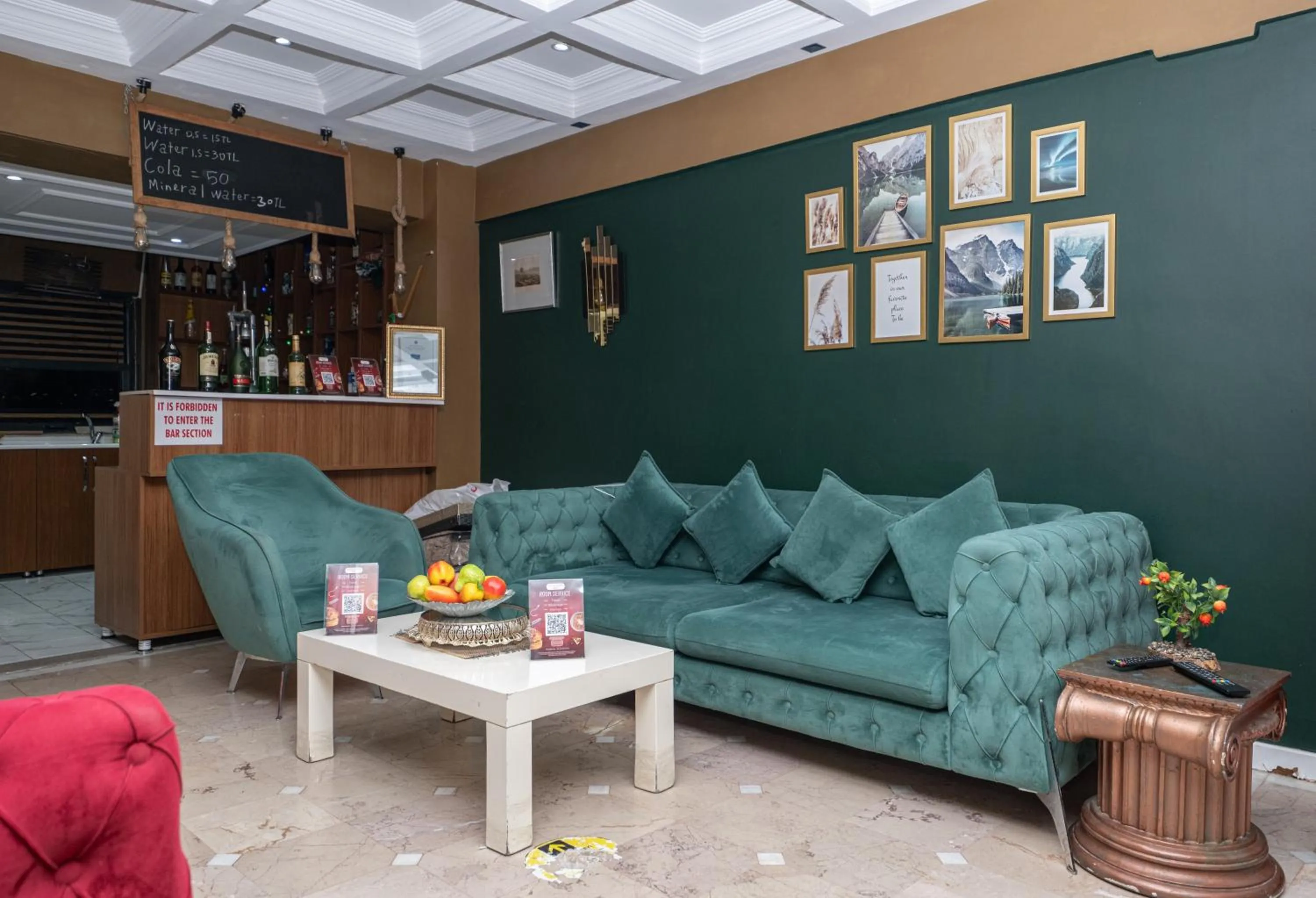 Living room in Ozio İstanbul Hotel