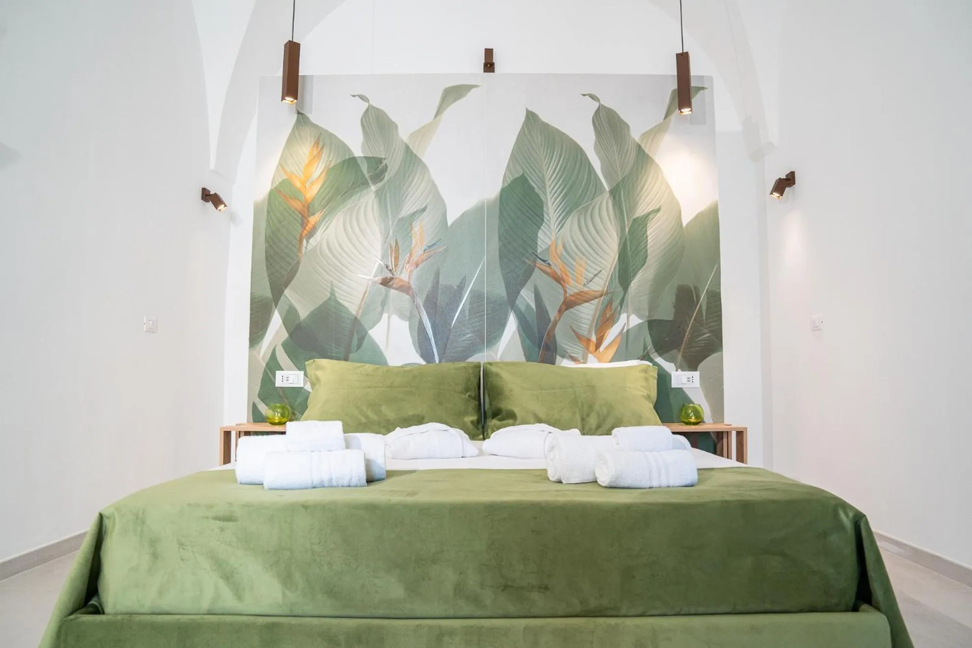 Bed in La Bella Ostuni Suites