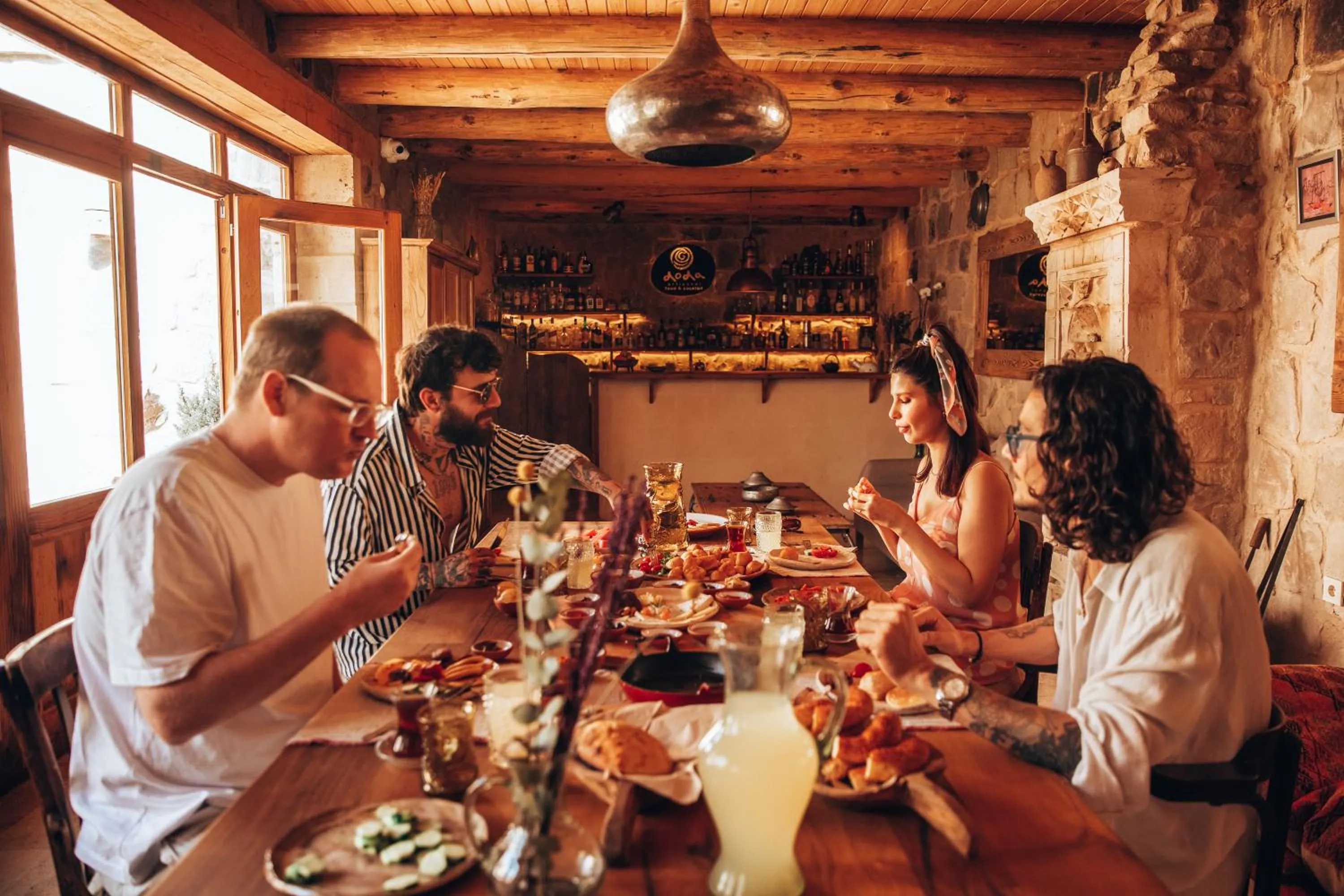 Breakfast in Doda Artisanal Cave Hotel 14 Plus