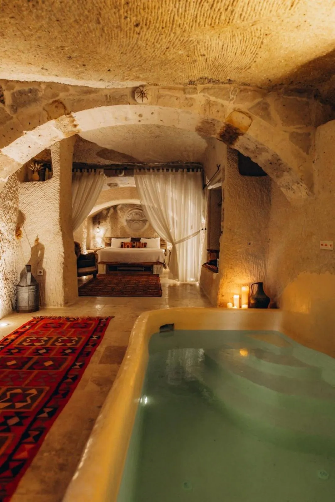 Bed in Doda Artisanal Cave Hotel 14 Plus