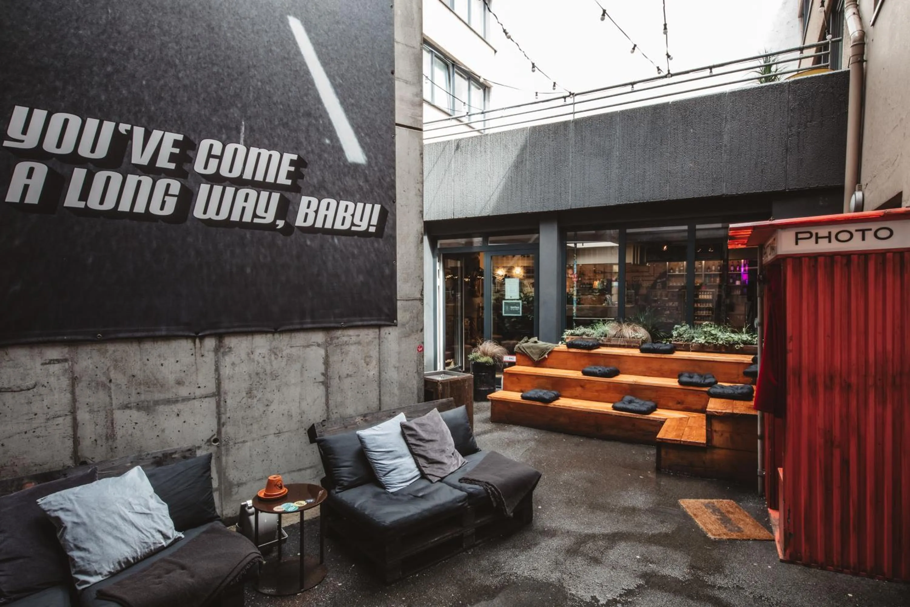 Patio in Superbude Hamburg St Georg