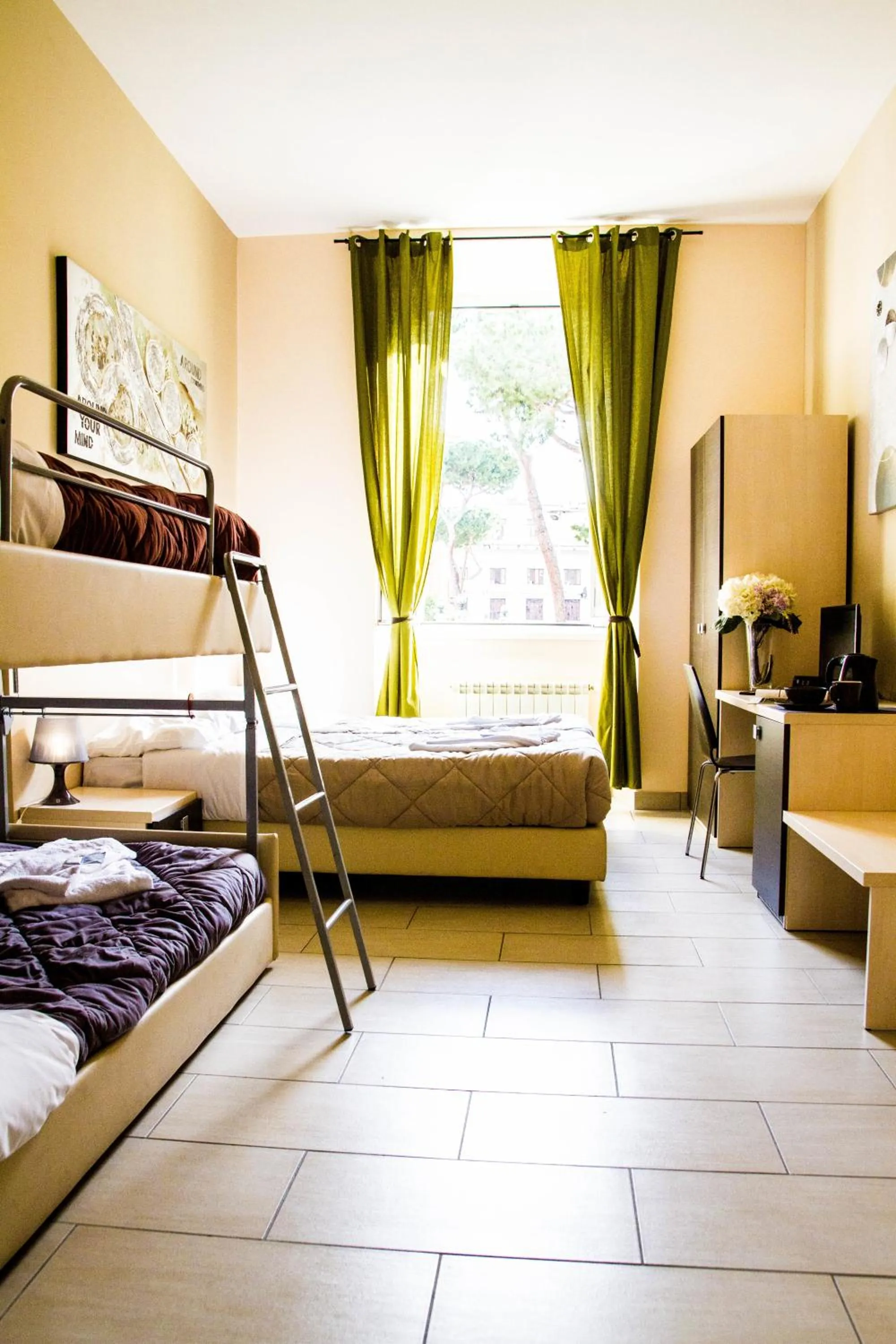 Bedroom, Bed in Mosaic Central Guest House