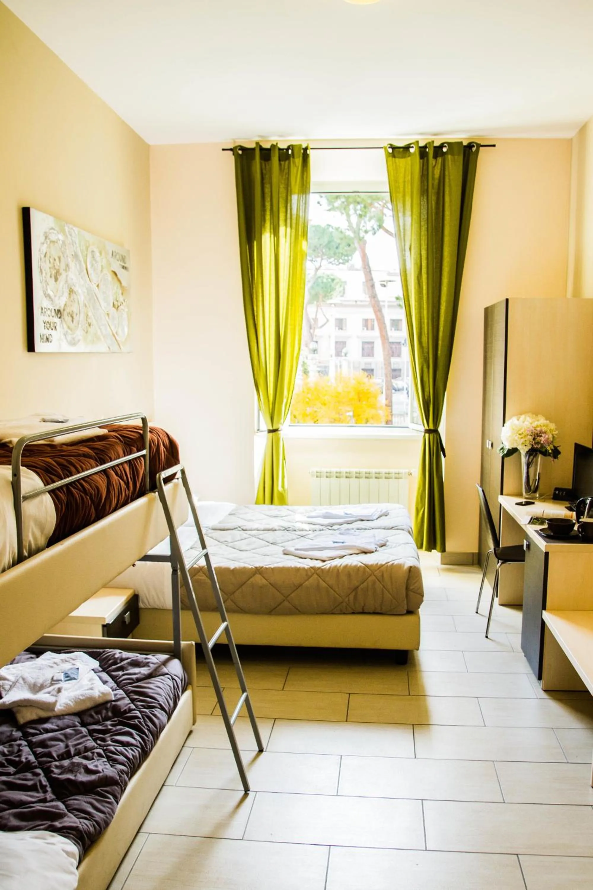 Bedroom, Bed in Mosaic Central Guest House