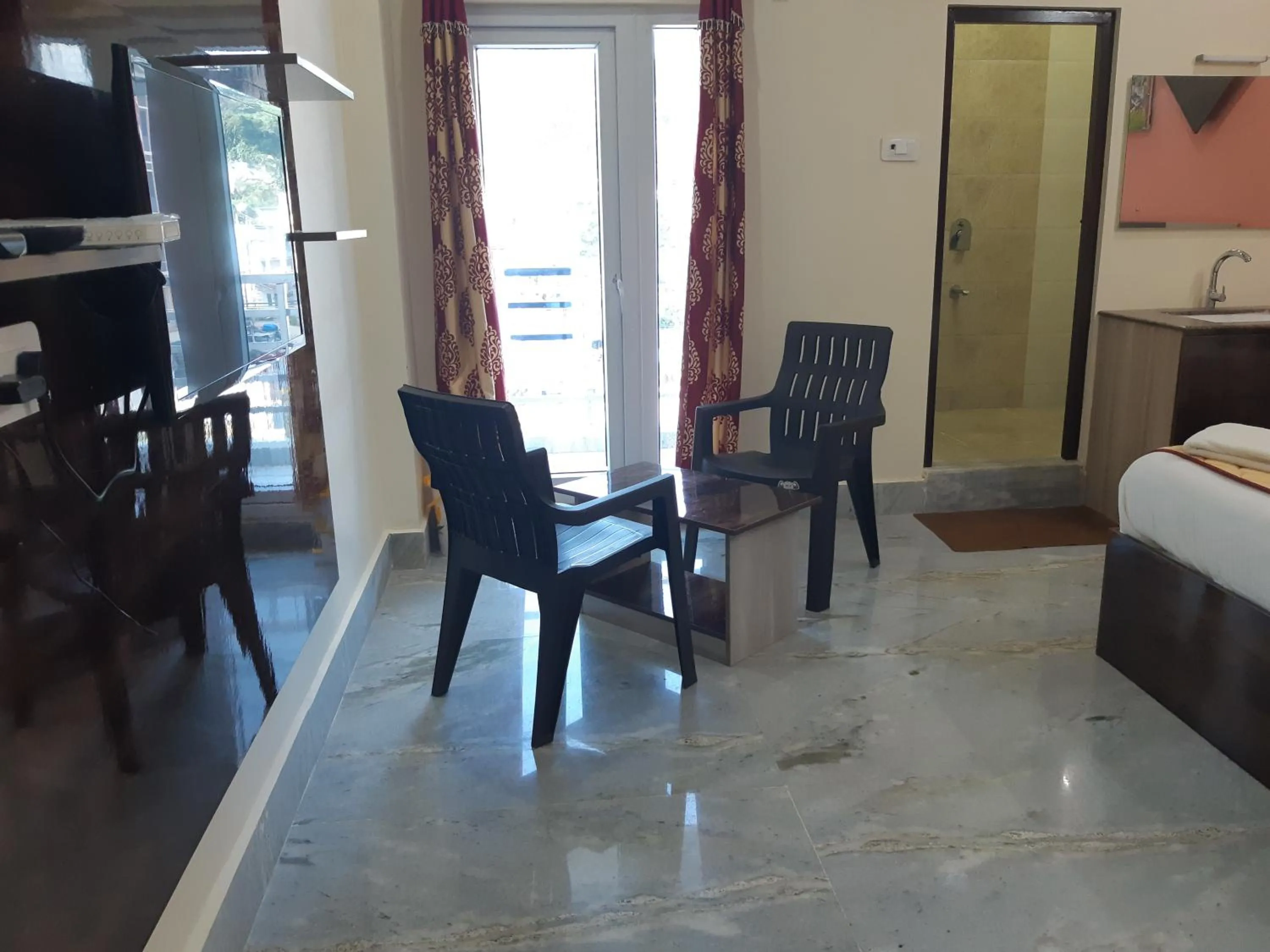 Balcony/Terrace, Bed in Devansh Bhanu Residency DBR