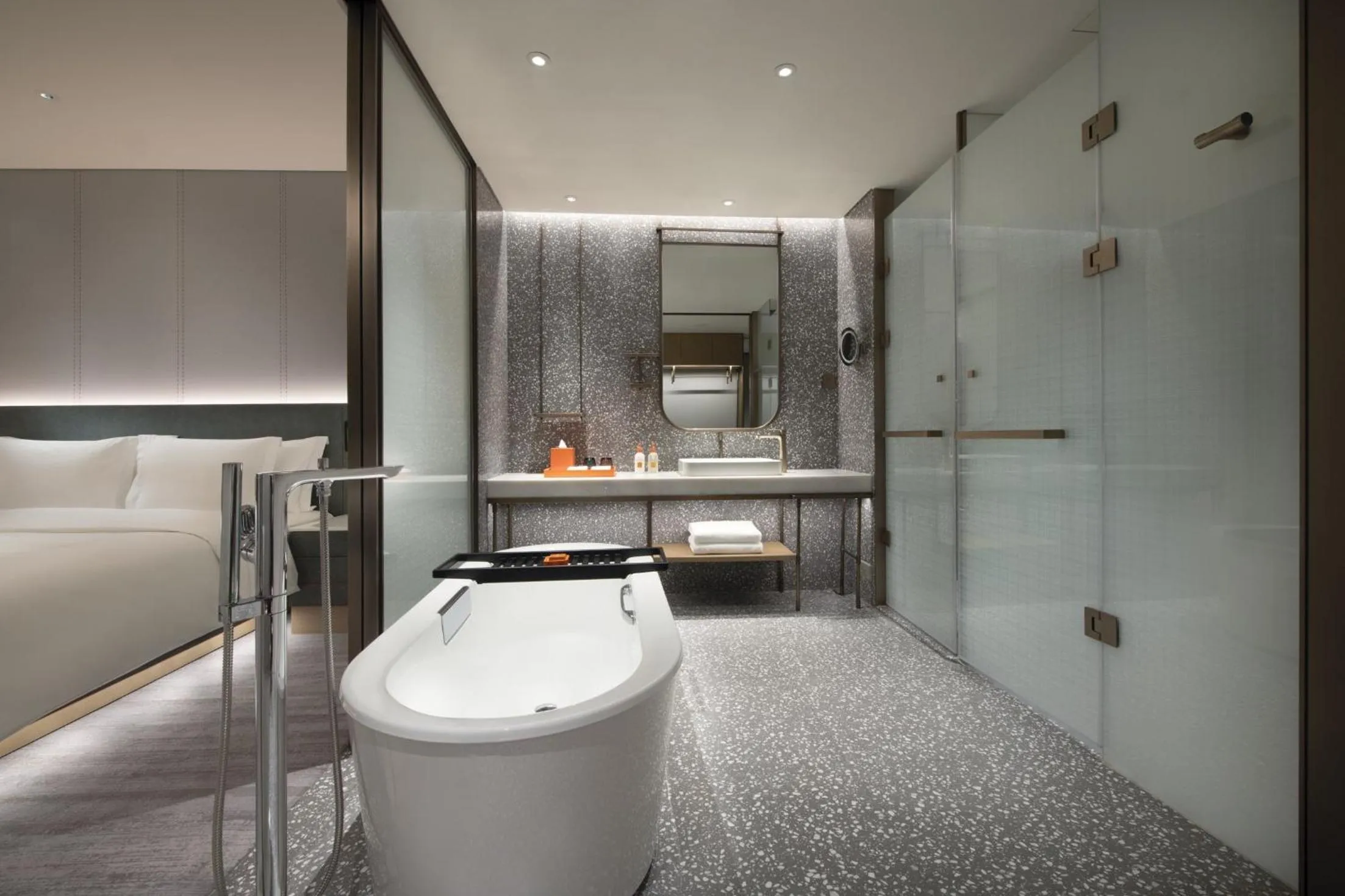 Bathroom in Crowne Plaza Beijing Badaling by IHG