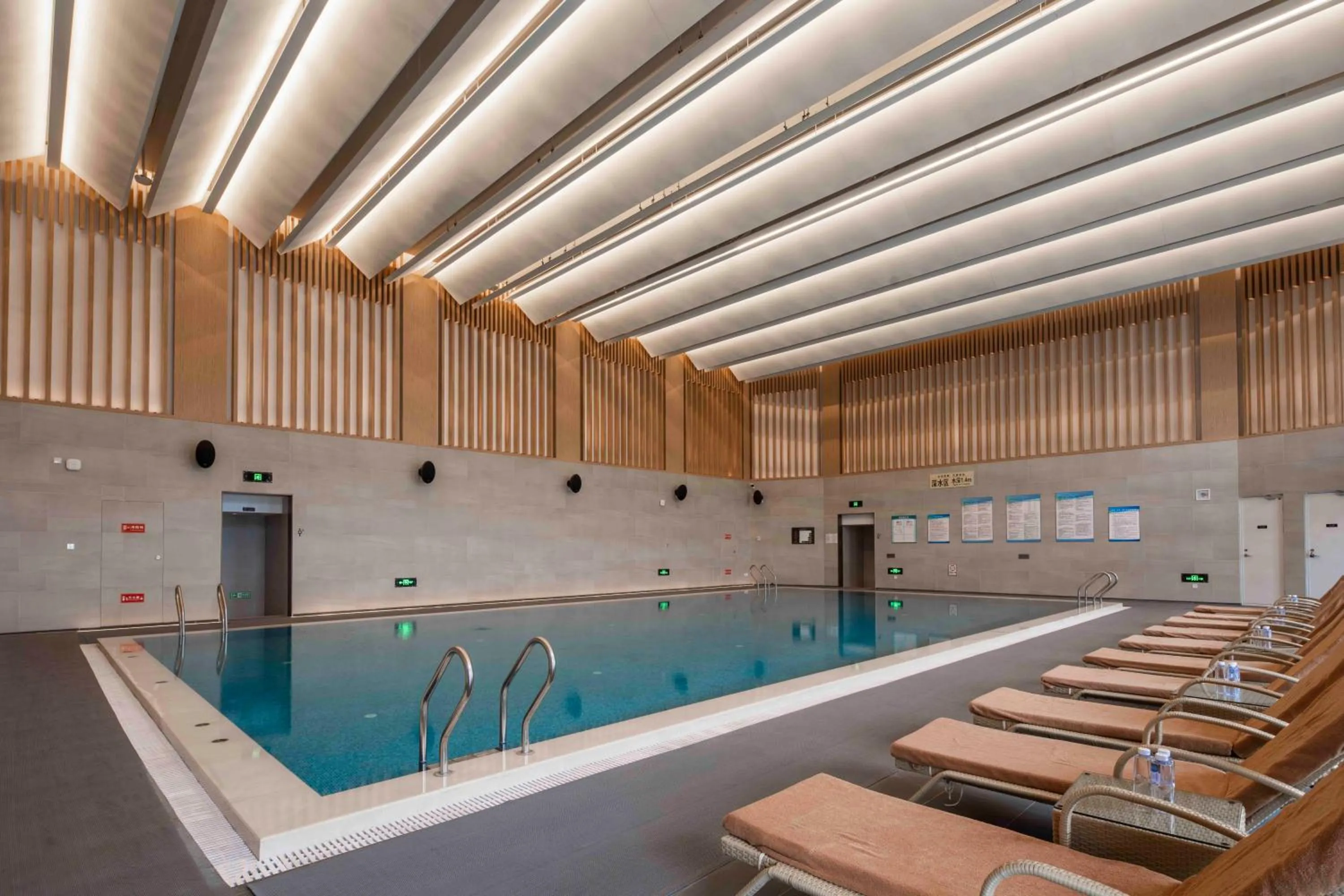 Swimming pool in Crowne Plaza Beijing Badaling by IHG