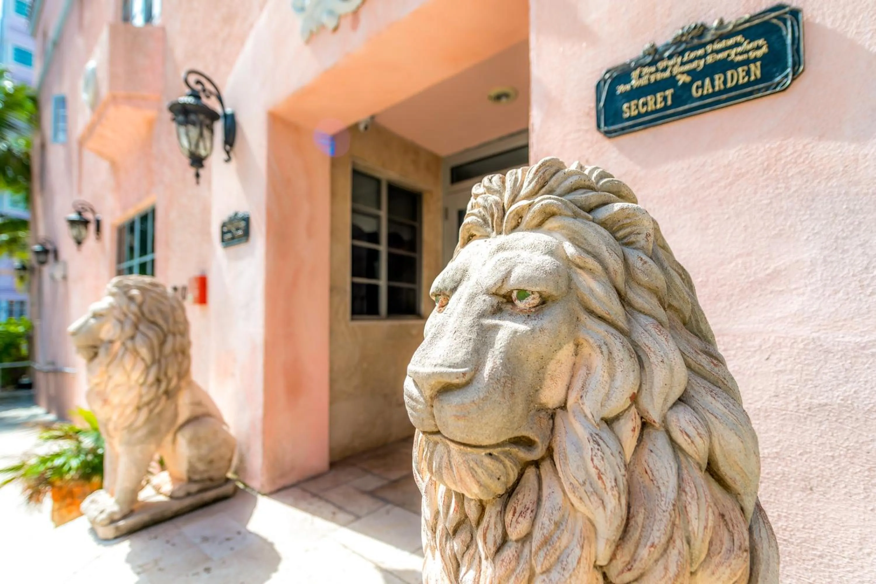 Facade/entrance in Secret Garden Miami Beach