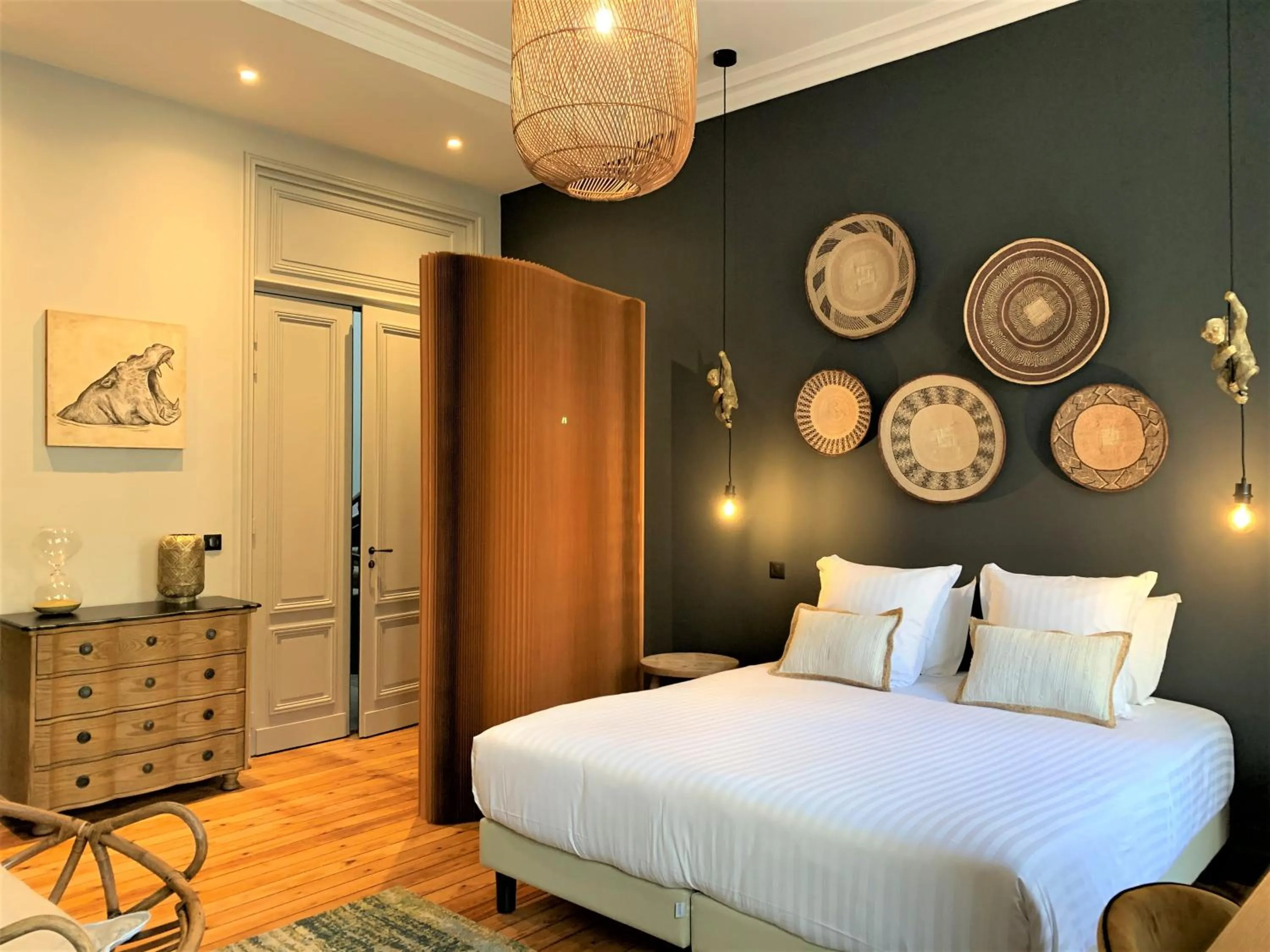 Bed in Maison Manège Bordeaux Centre