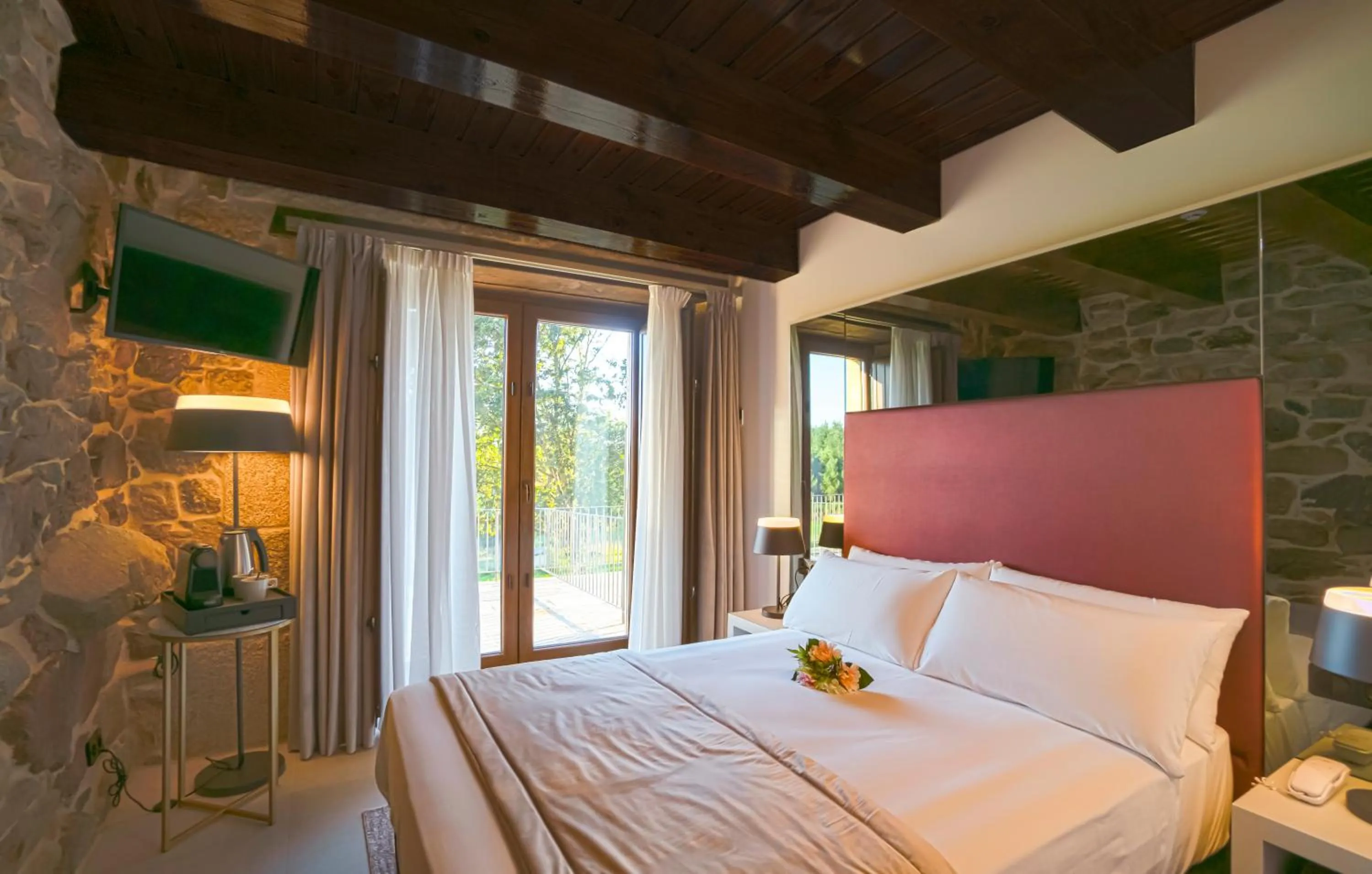 Bed in Hotel As Torres da Hermida