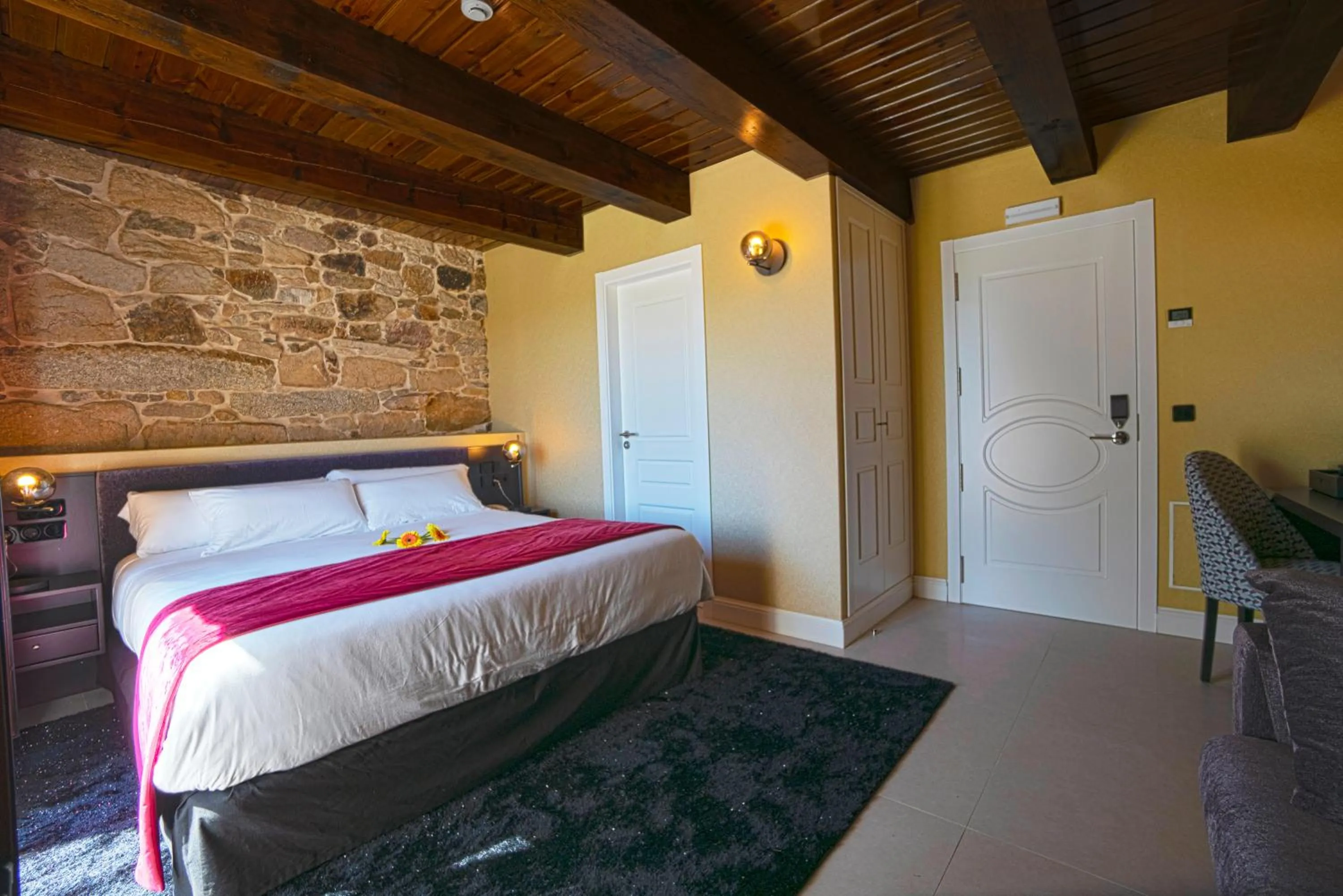 Bed in Hotel As Torres da Hermida