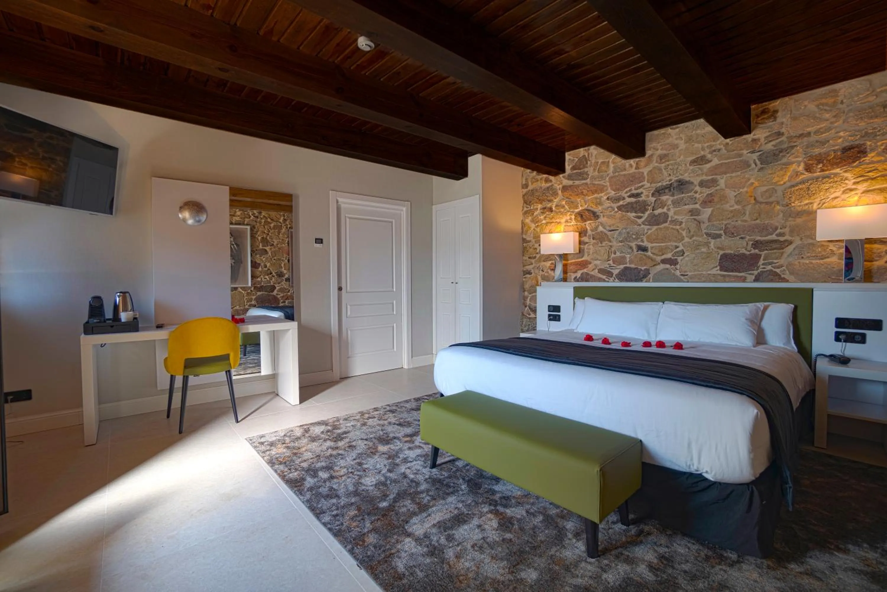 Bed in Hotel As Torres da Hermida