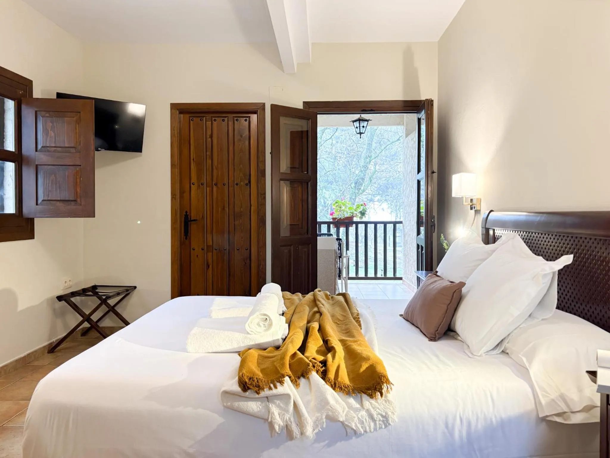 Bed in Hotel Rural Xerete