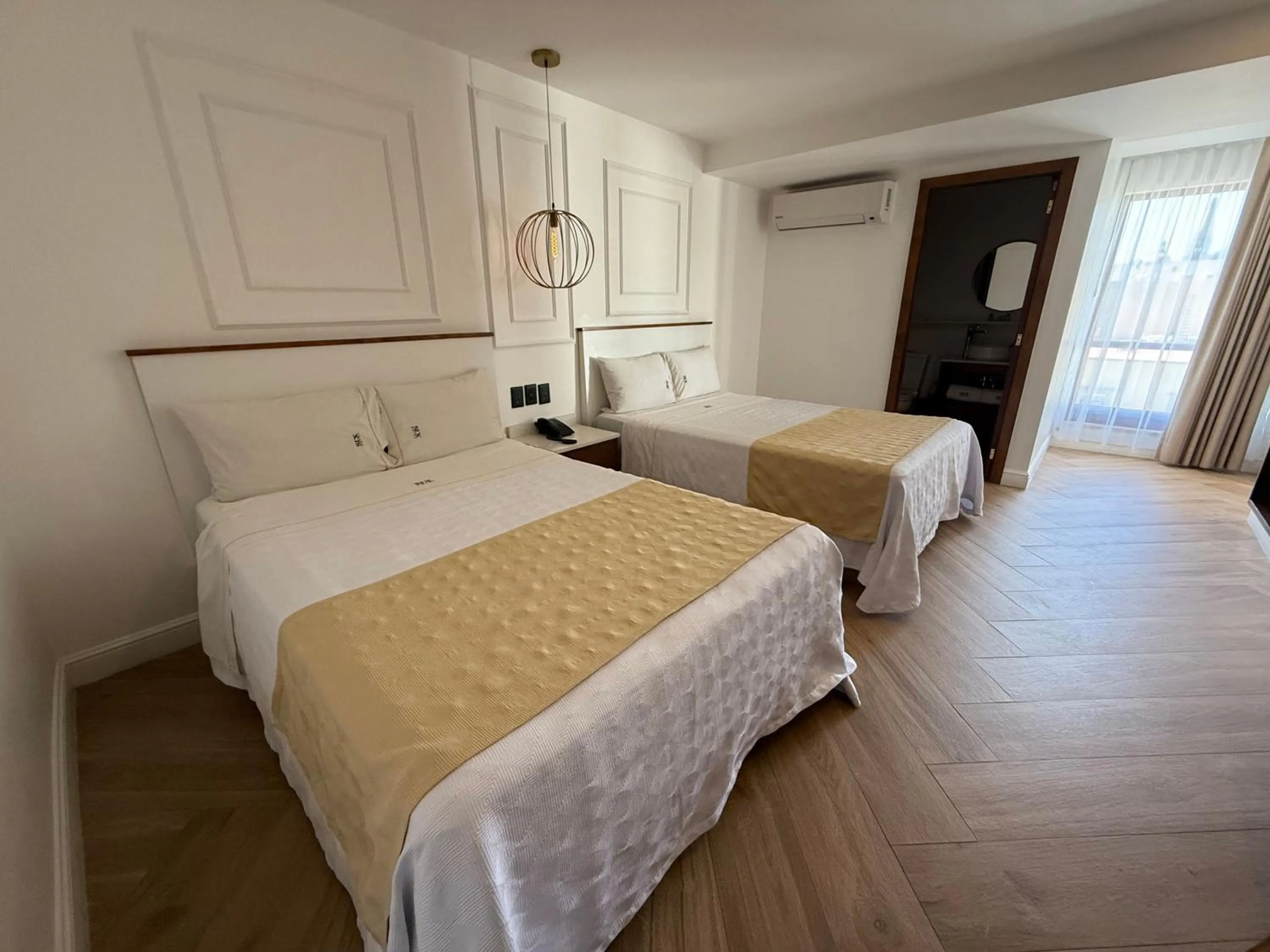 Bed in Six Hotel Guadalajara Degollado