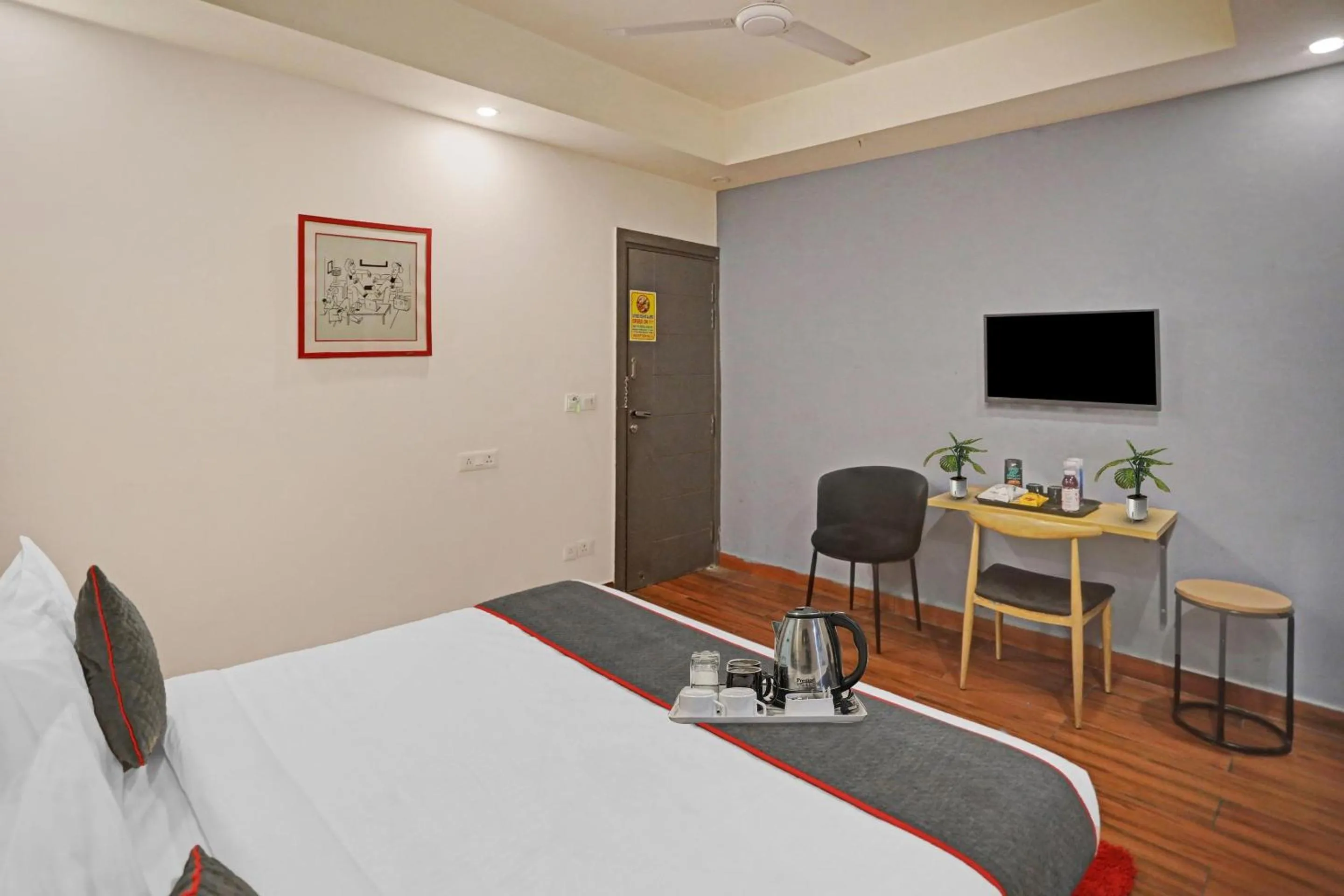 Bedroom, Bed in Townhouse 587 Sector 19