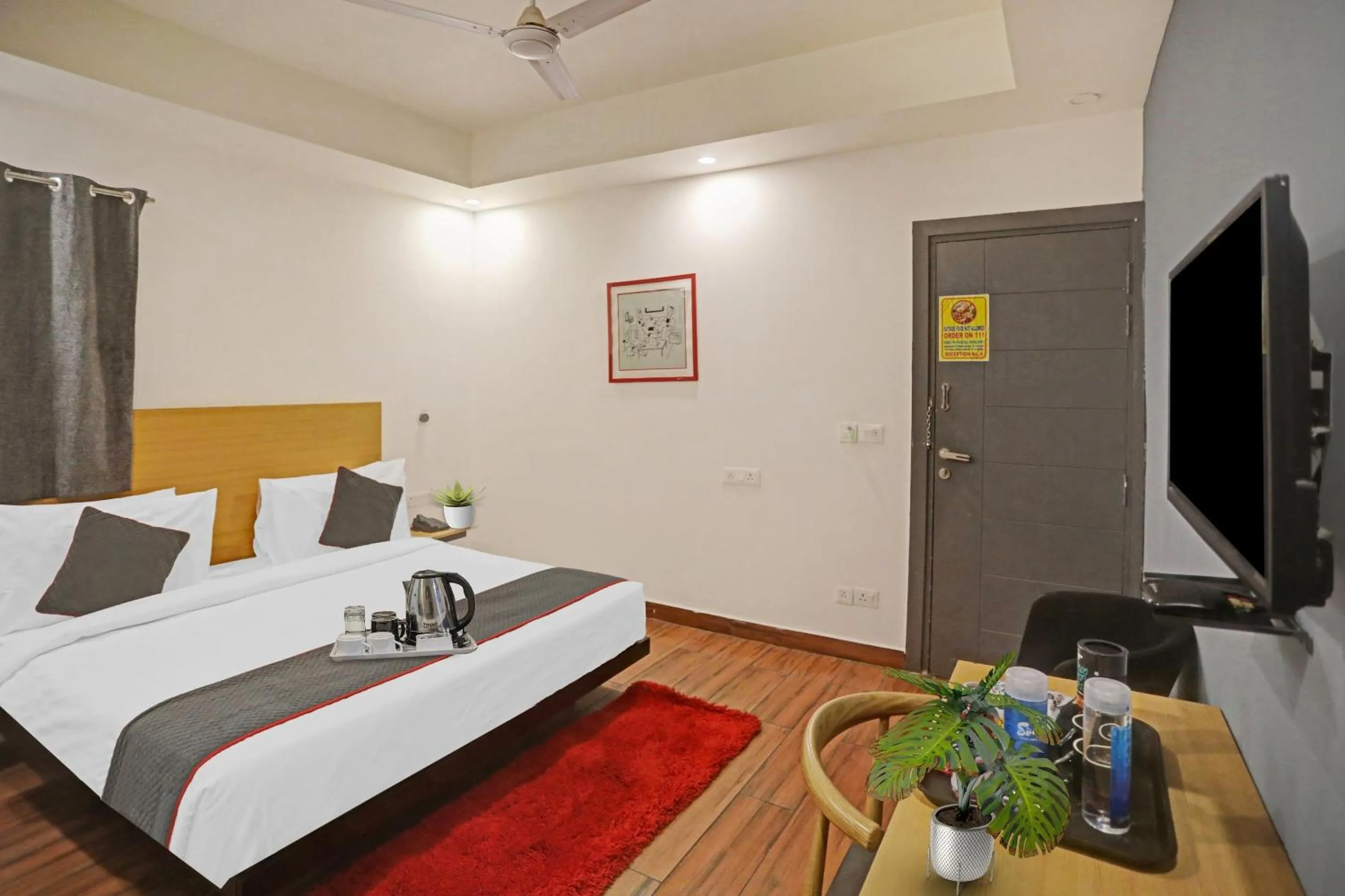 Bedroom, Bed in Townhouse 587 Sector 19