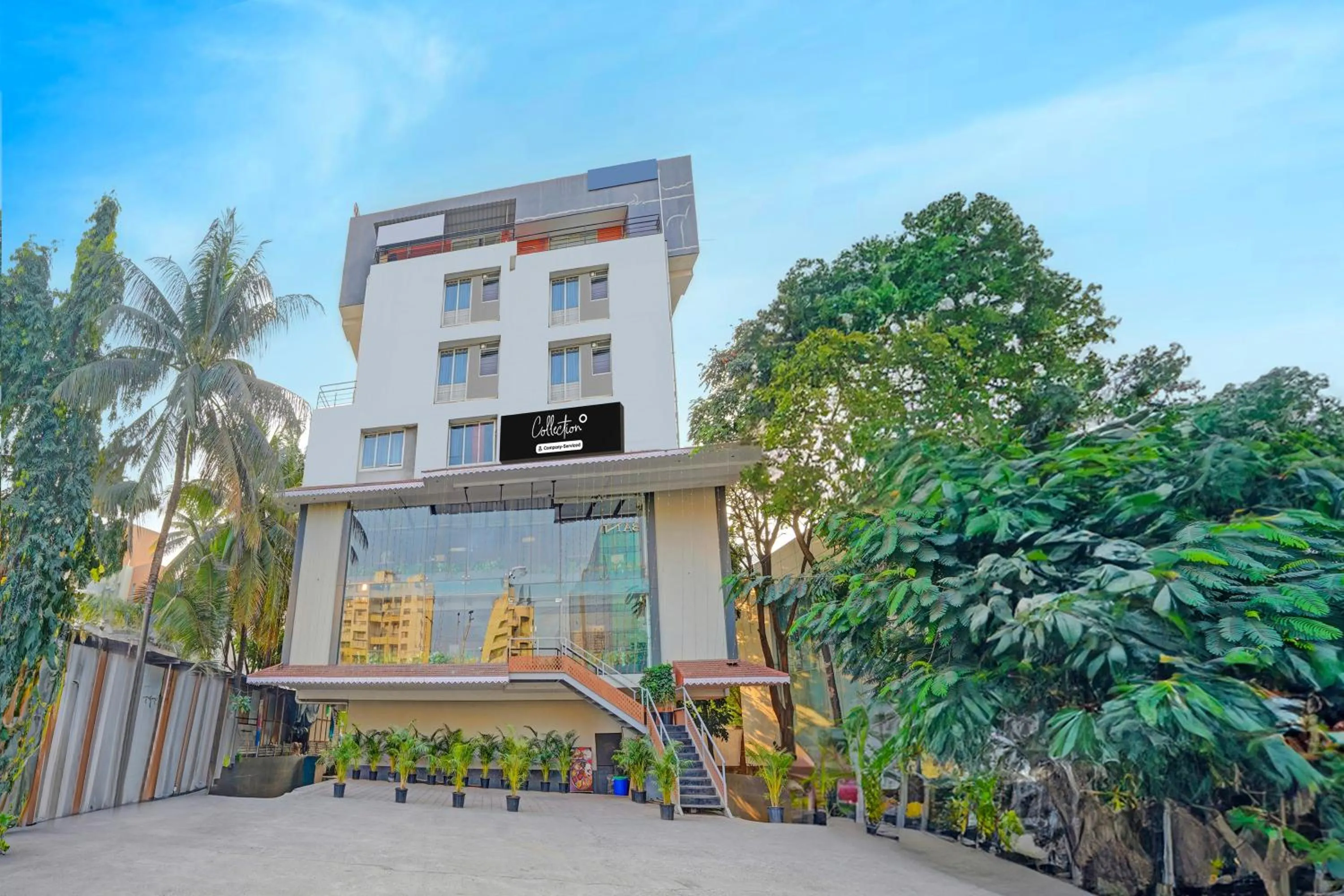 Facade/entrance in Super Collection O Baner Hillview Pune Formerly Siri Lodge