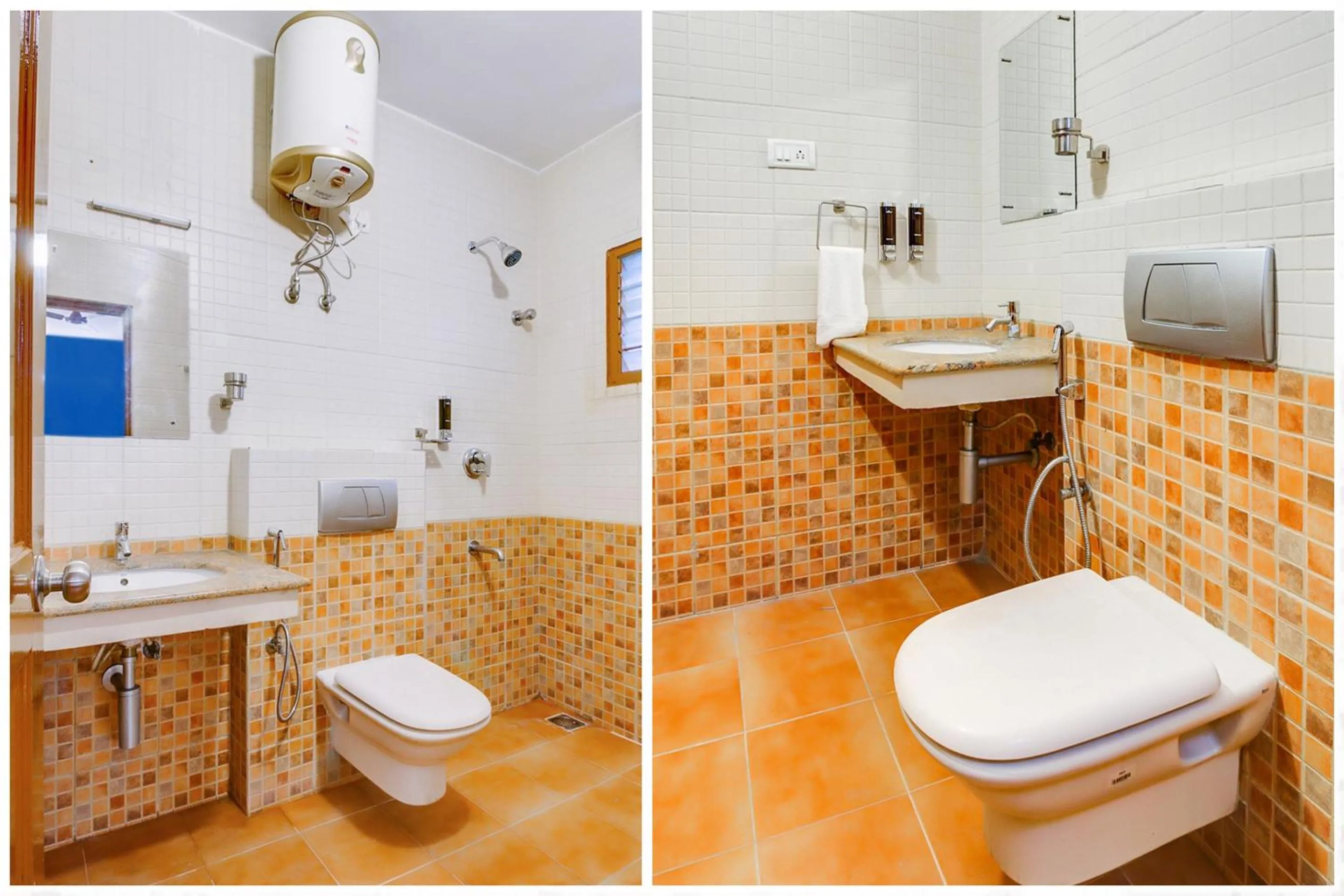 Bathroom in Hotel O Harma Residency Near Jazz Cinemas Luxe