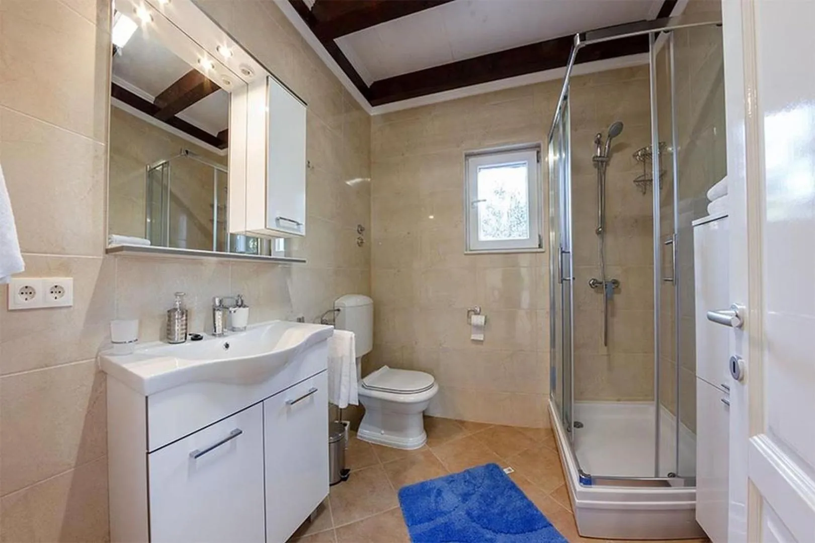 Shower in Luxury Beachfront Villa Dalmatino Trogir with private pool right at the beach in Okrug Gornji - Ciovo