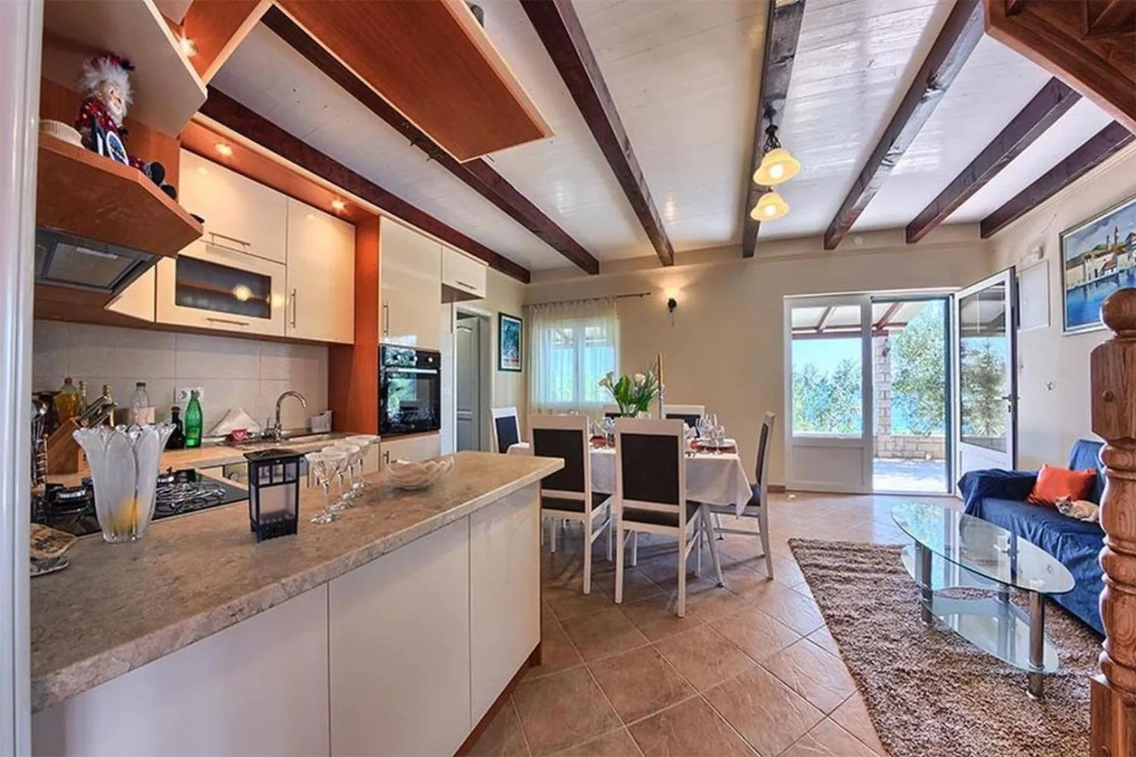 Property building in Luxury Beachfront Villa Dalmatino Trogir with private pool right at the beach in Okrug Gornji - Ciovo