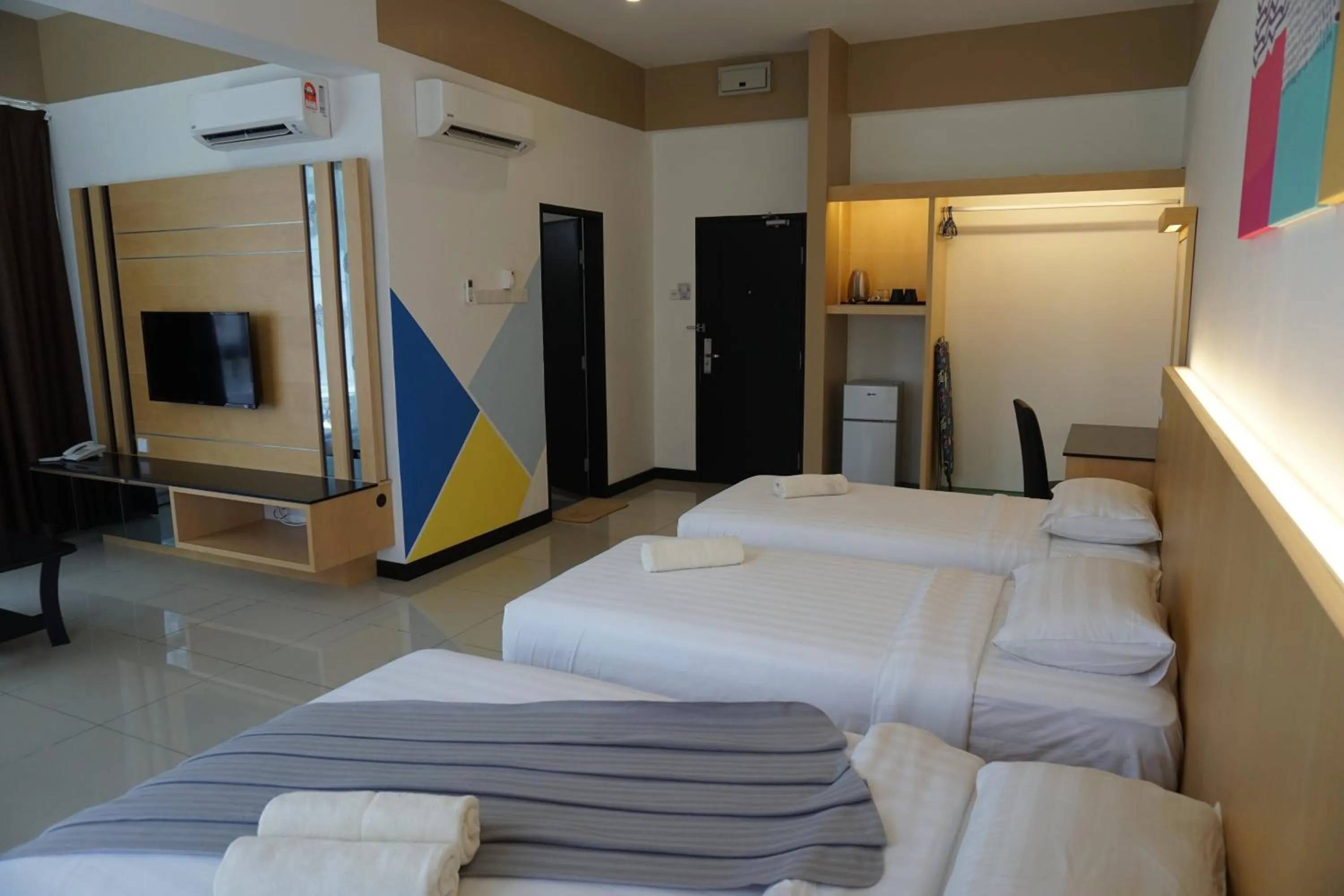 Bed in Scott Service Suites