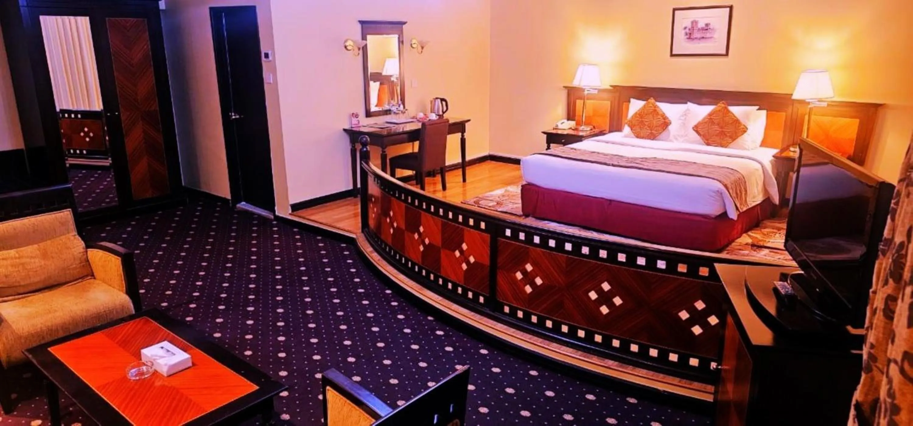 Seating area, Bed in Rolla Suites Hotel -Former J5 Bur Dubai Hotel