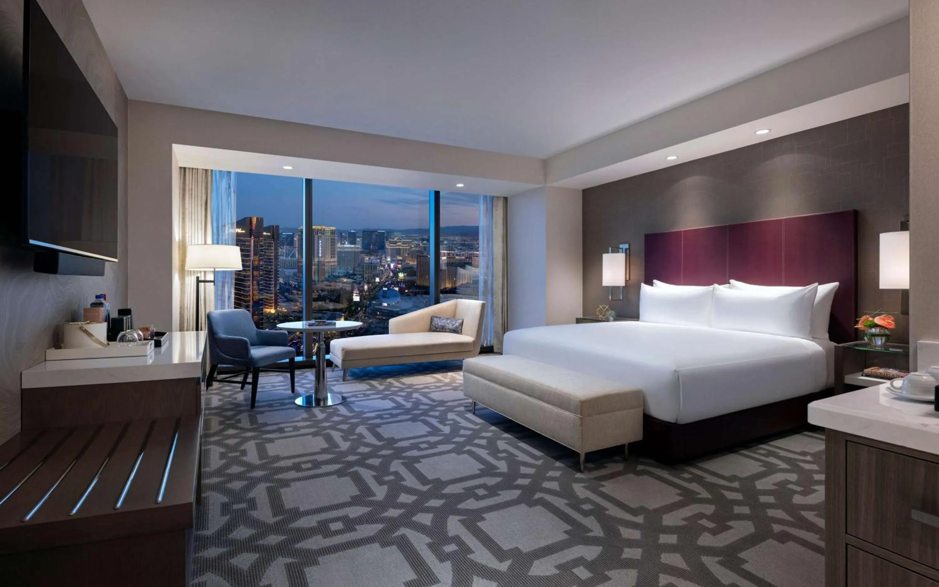 Bed in Crockfords Las Vegas, LXR Hotels & Resorts at Resorts World