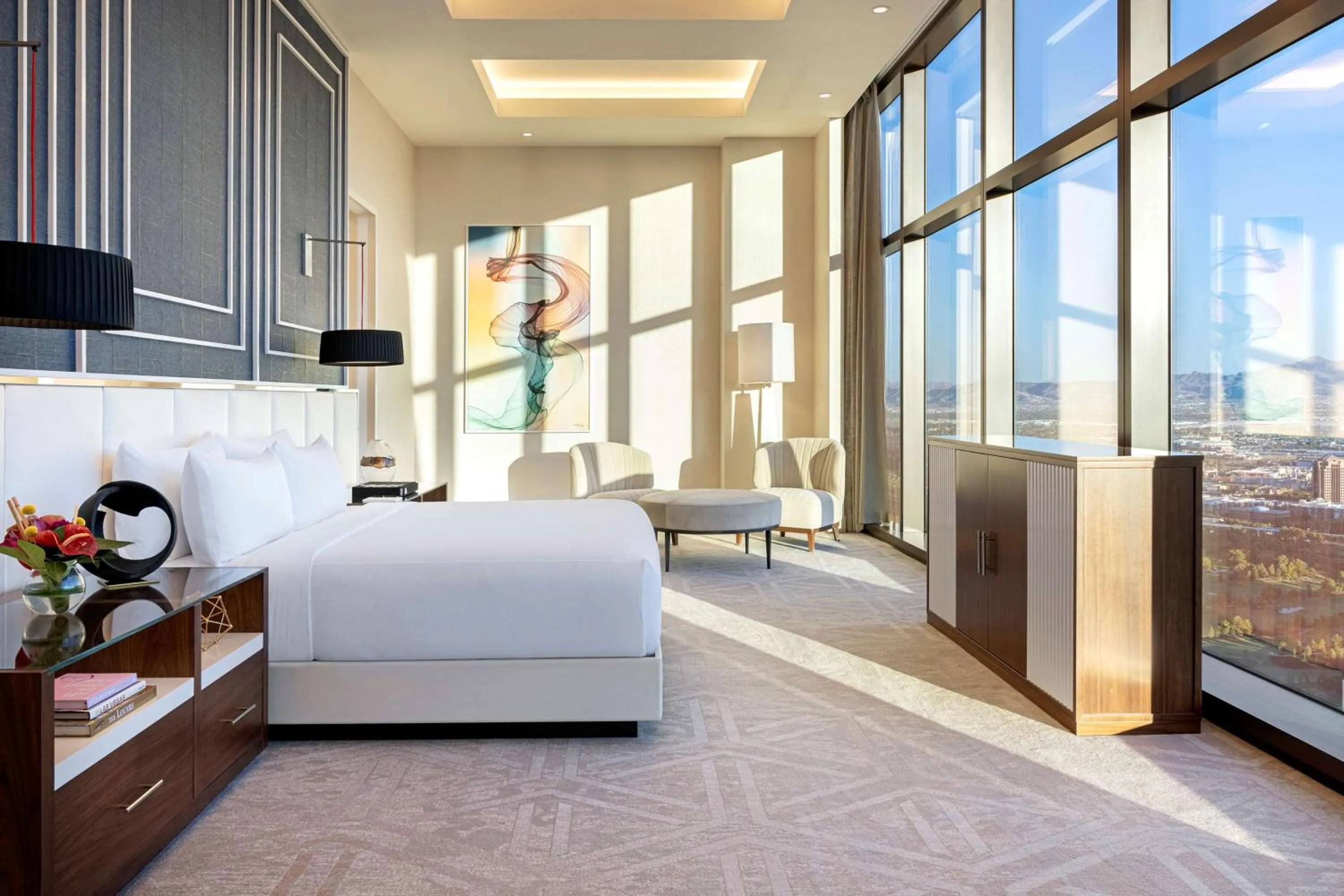 Bed in Crockfords Las Vegas, LXR Hotels & Resorts at Resorts World