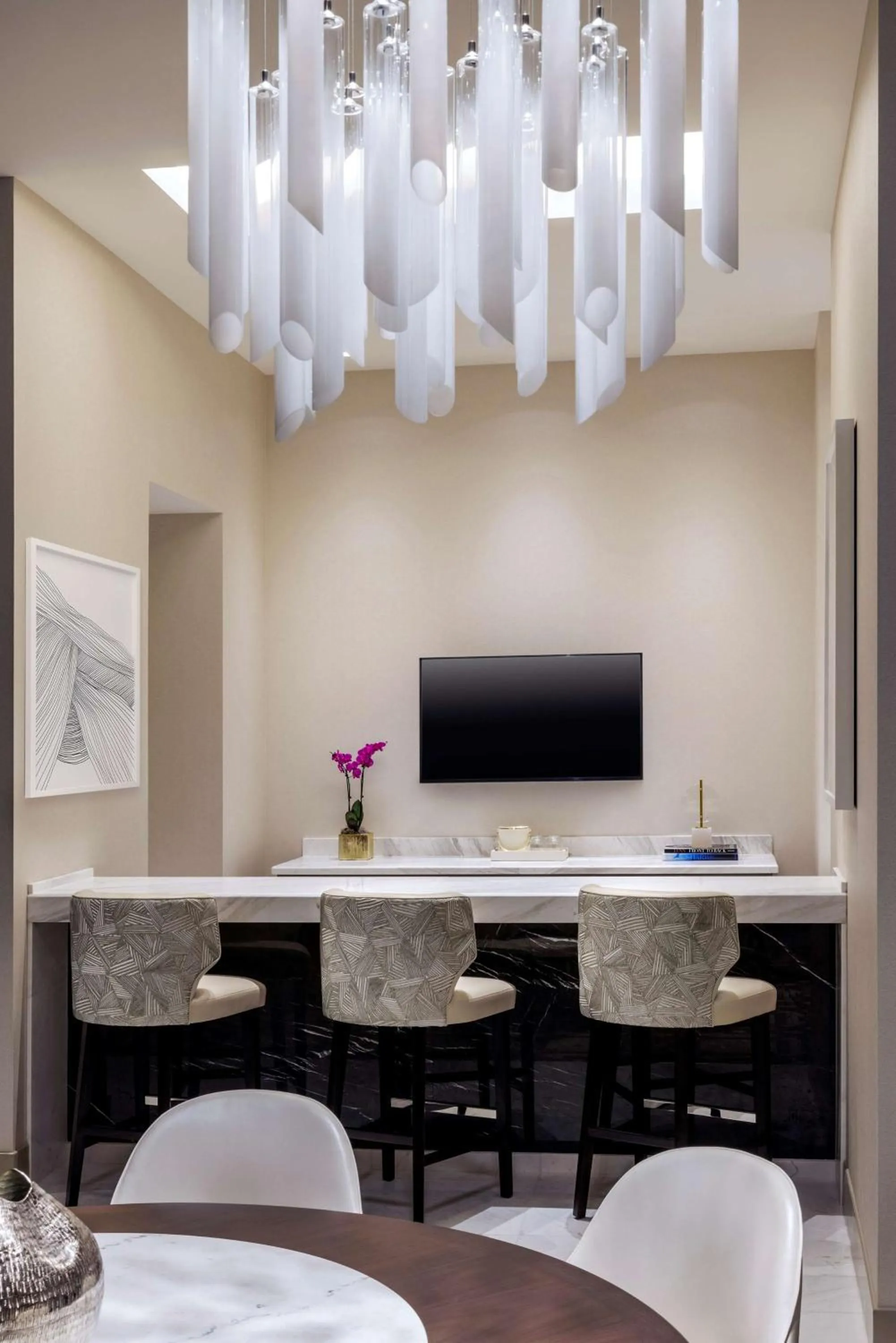 Bedroom in Crockfords Las Vegas, LXR Hotels & Resorts at Resorts World