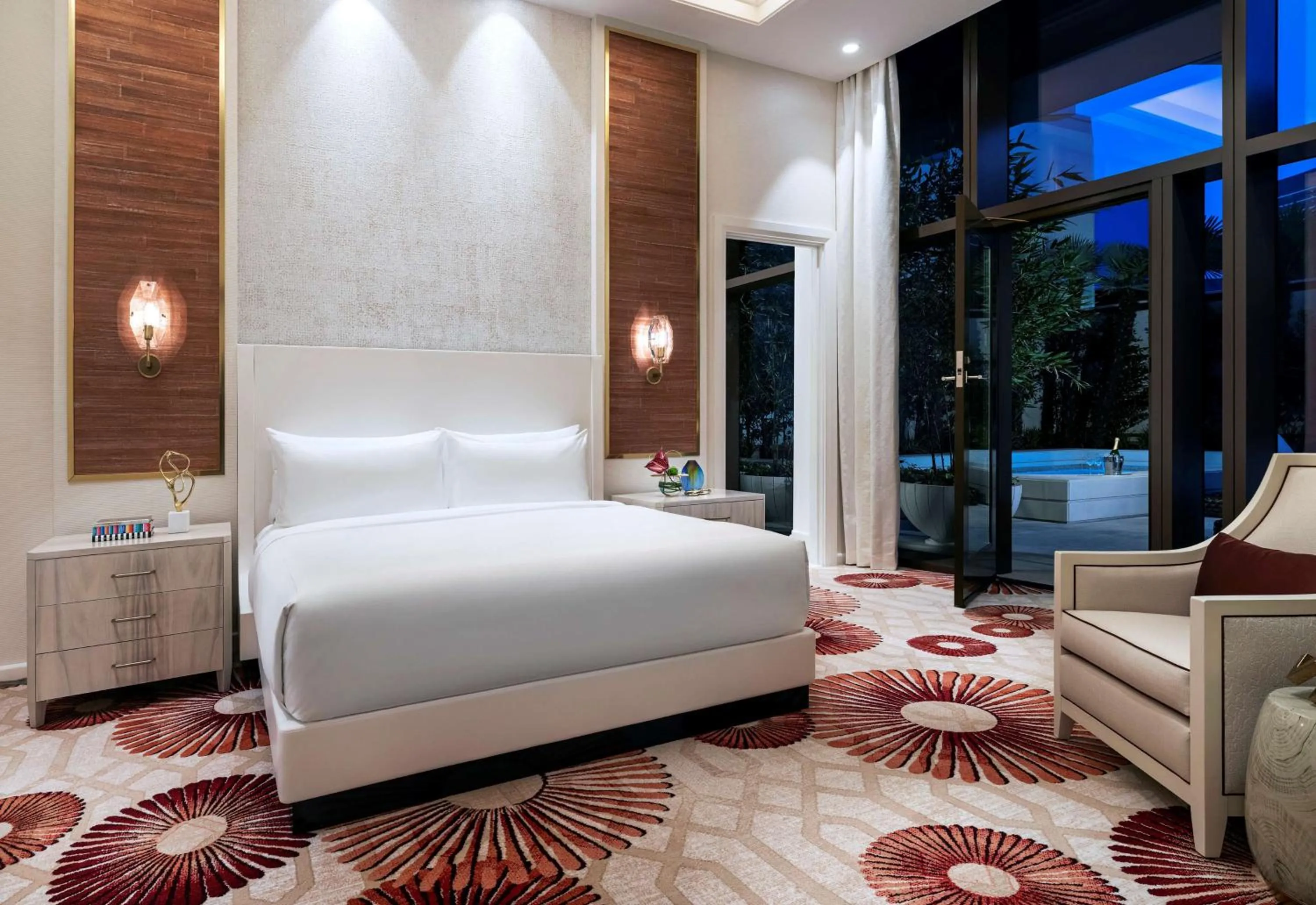 Bed in Crockfords Las Vegas, LXR Hotels & Resorts at Resorts World