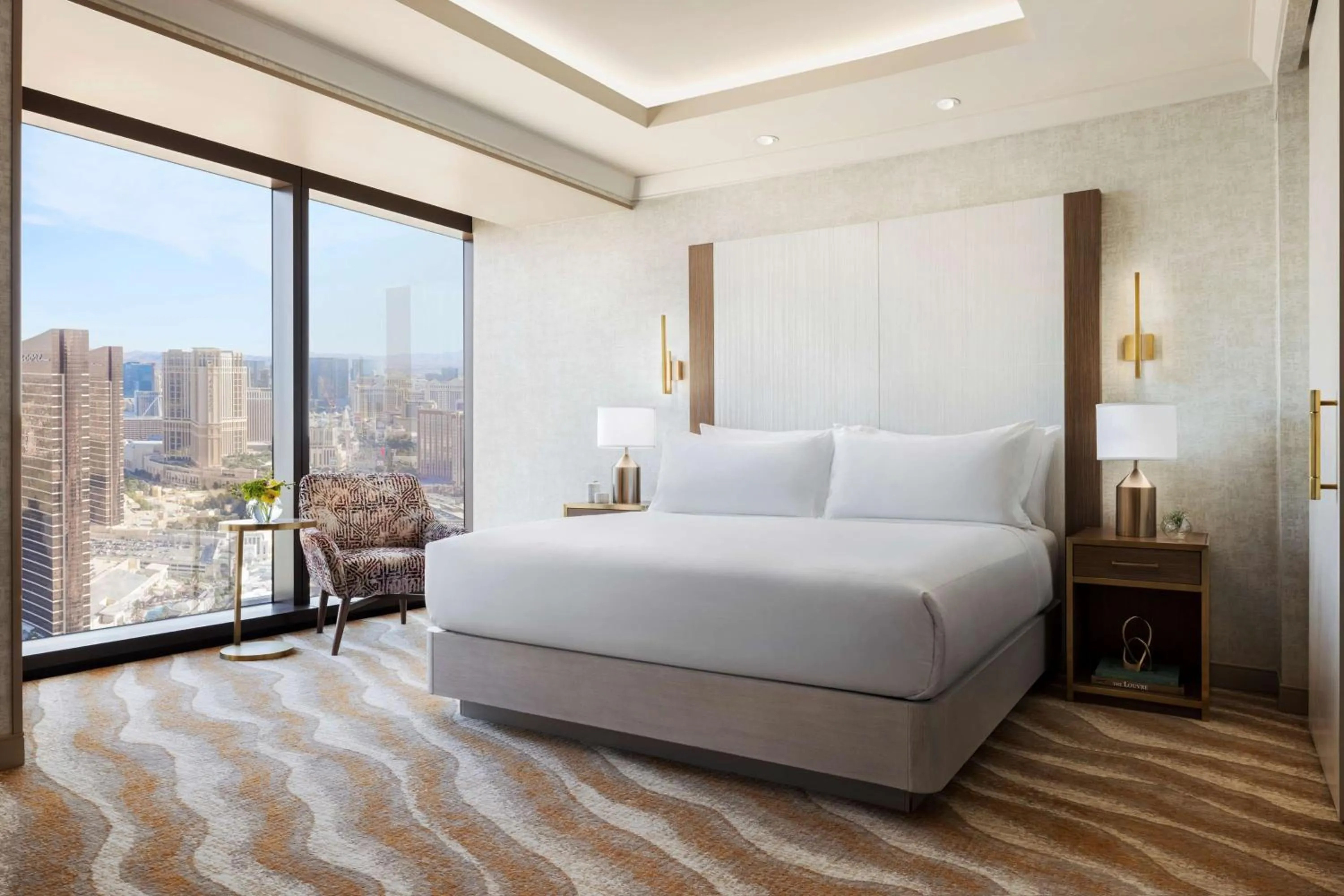 Bed in Crockfords Las Vegas, LXR Hotels & Resorts at Resorts World