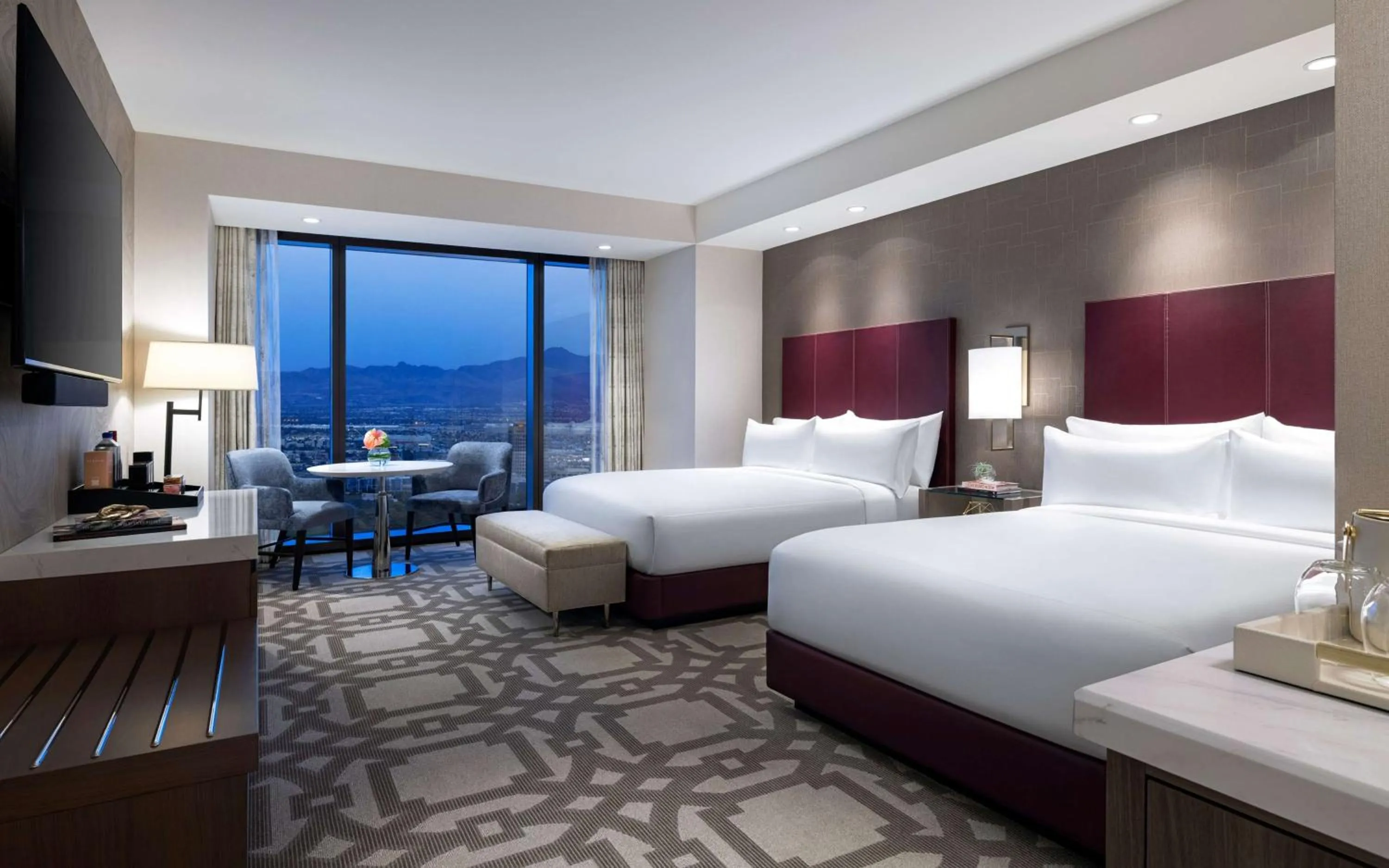 Bed in Crockfords Las Vegas, LXR Hotels & Resorts at Resorts World