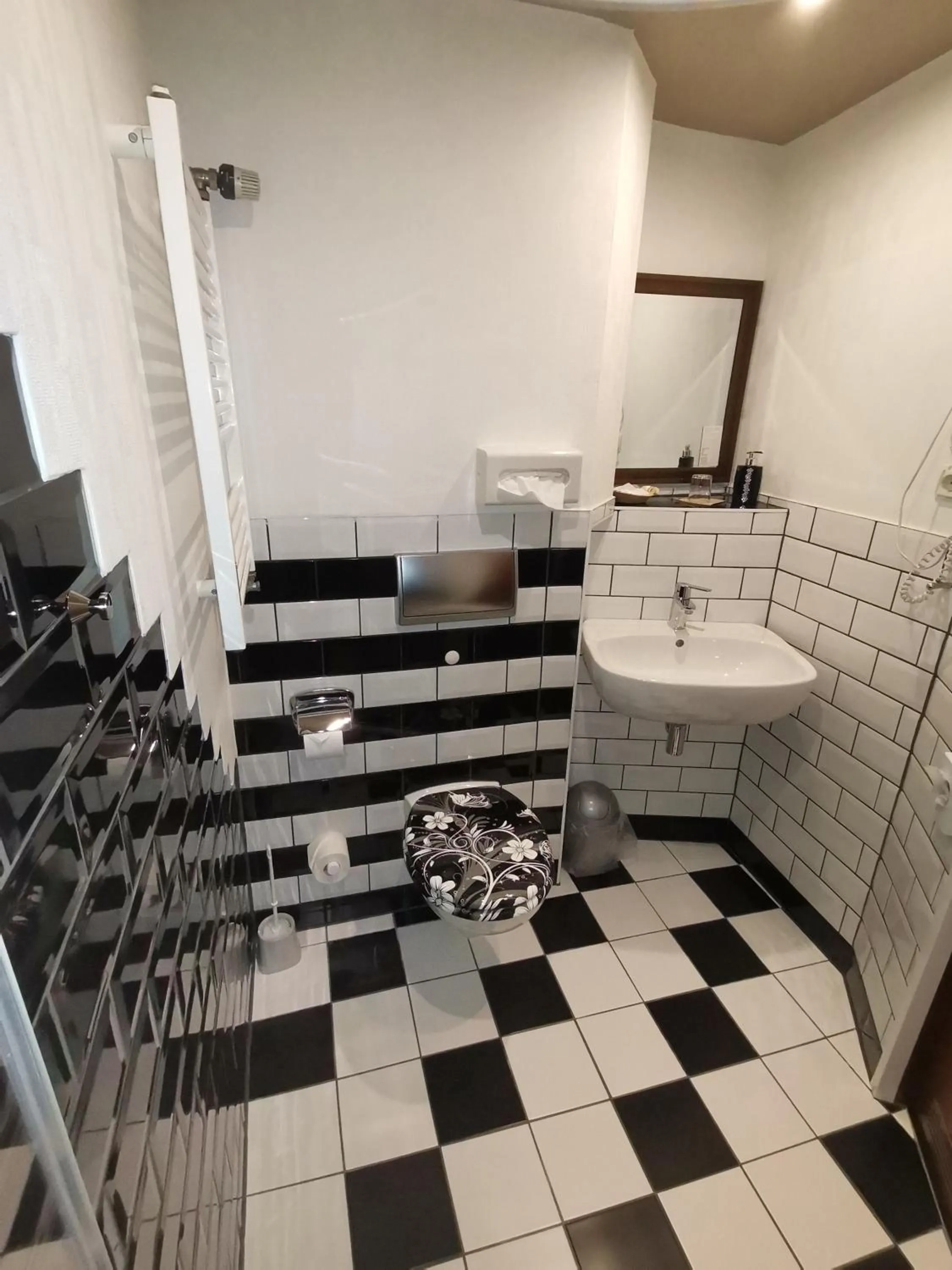 Bathroom in Boulevardhotel Sängerstadt - alle Zimmer klimatisiert