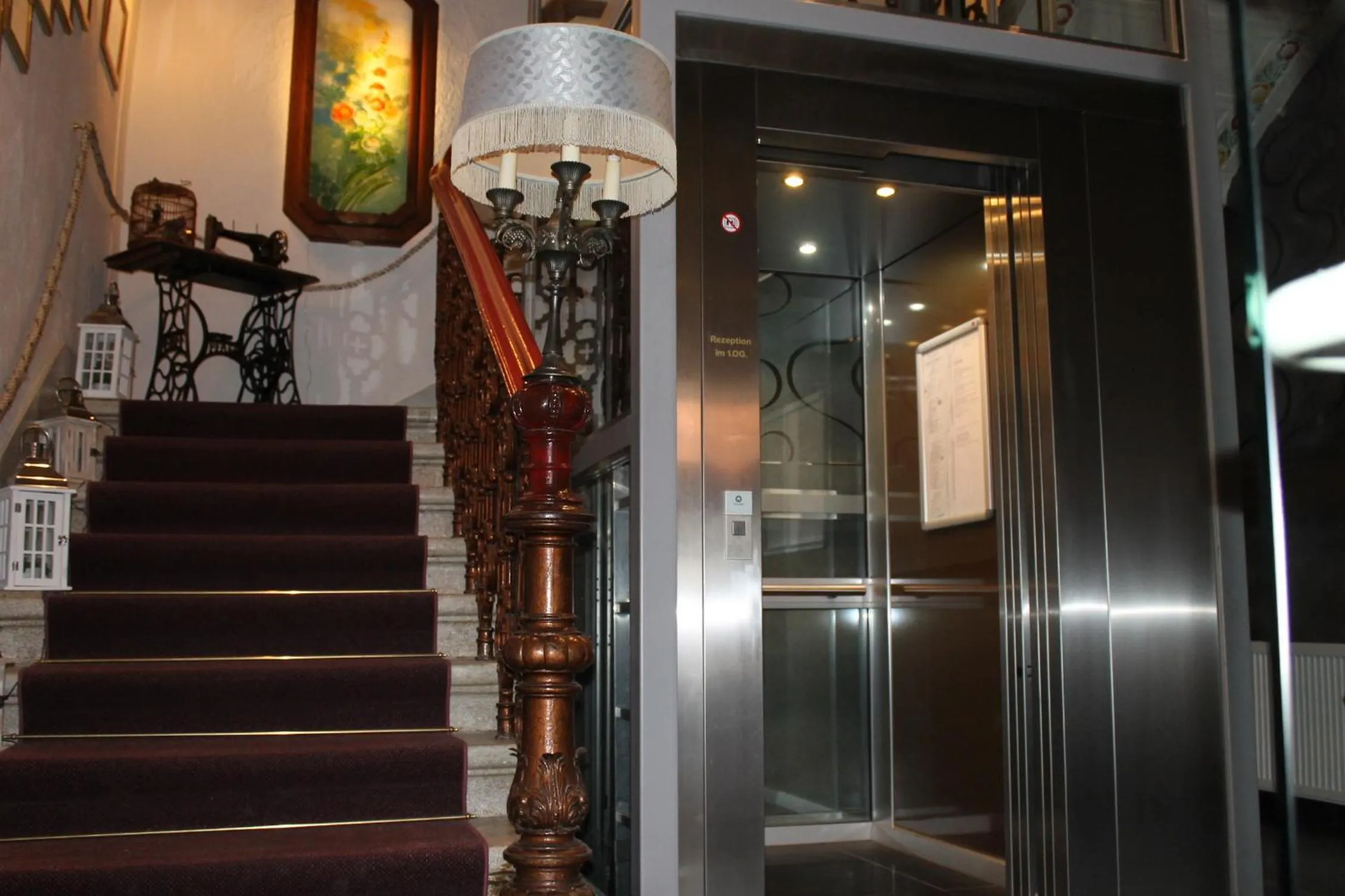 Lobby or reception in Boulevardhotel Sängerstadt - alle Zimmer klimatisiert