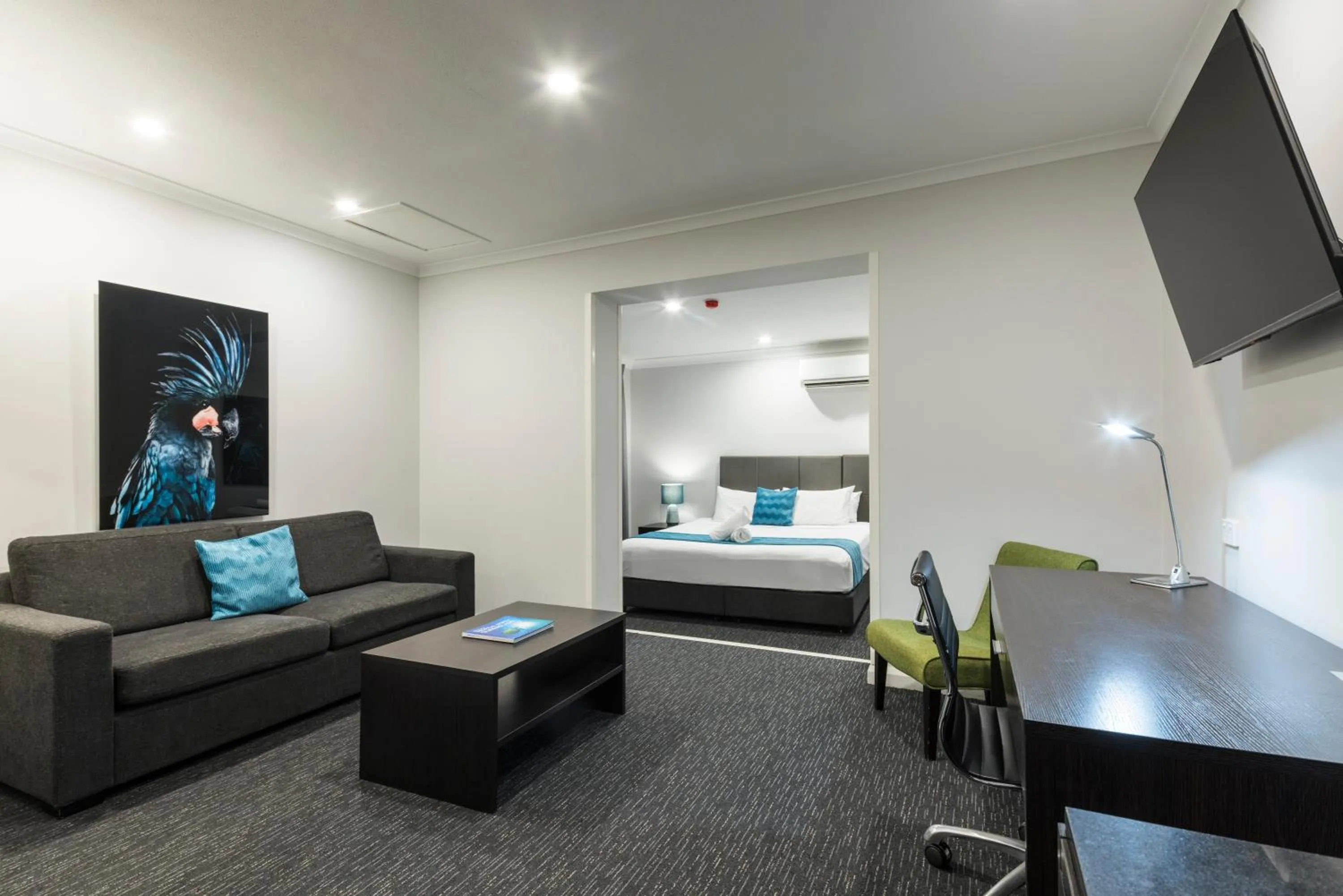 Bed in The Abbott Boutique Hotel