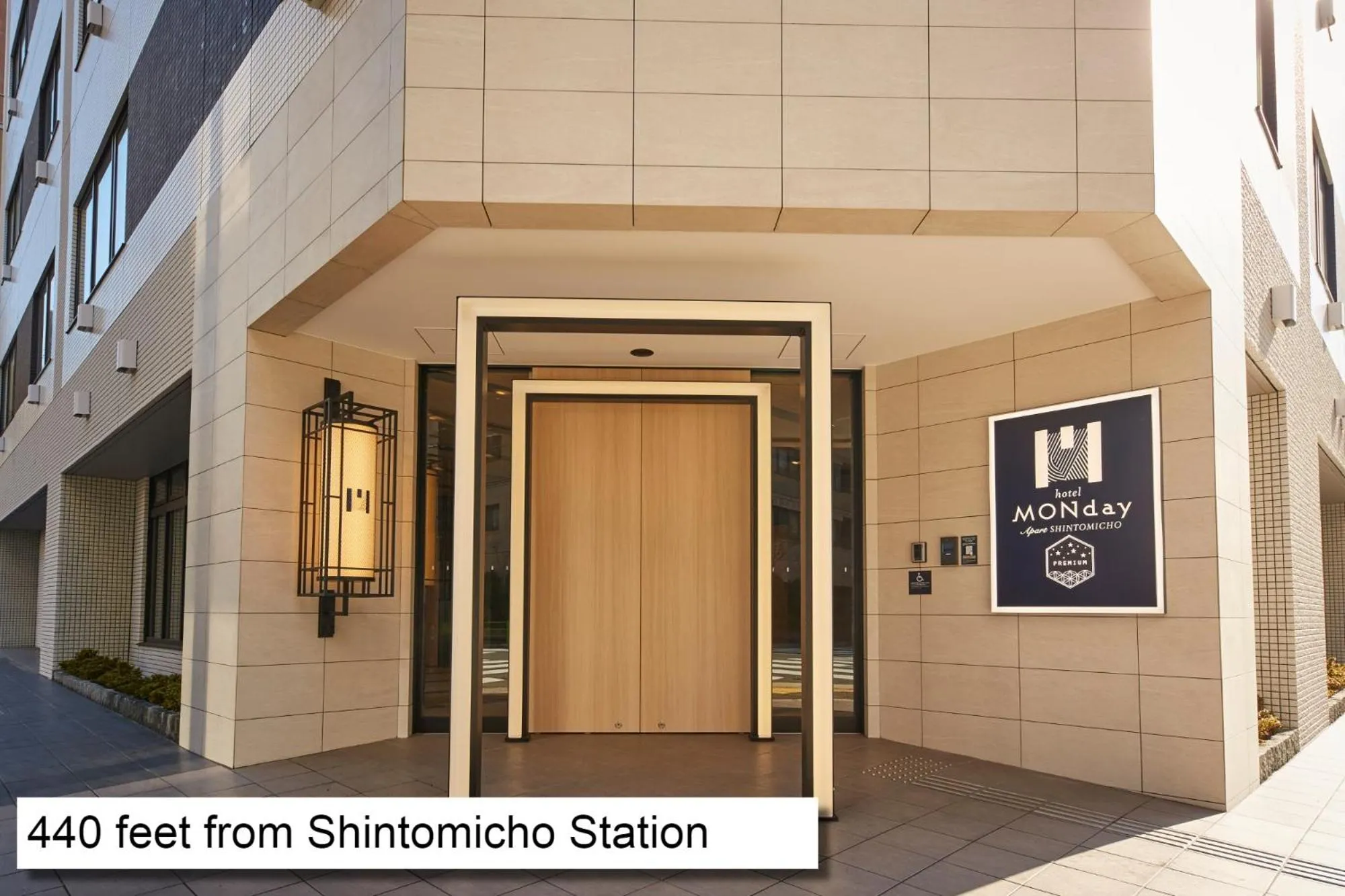 Property building in MONday Apart Premium Ginza Shintomicho