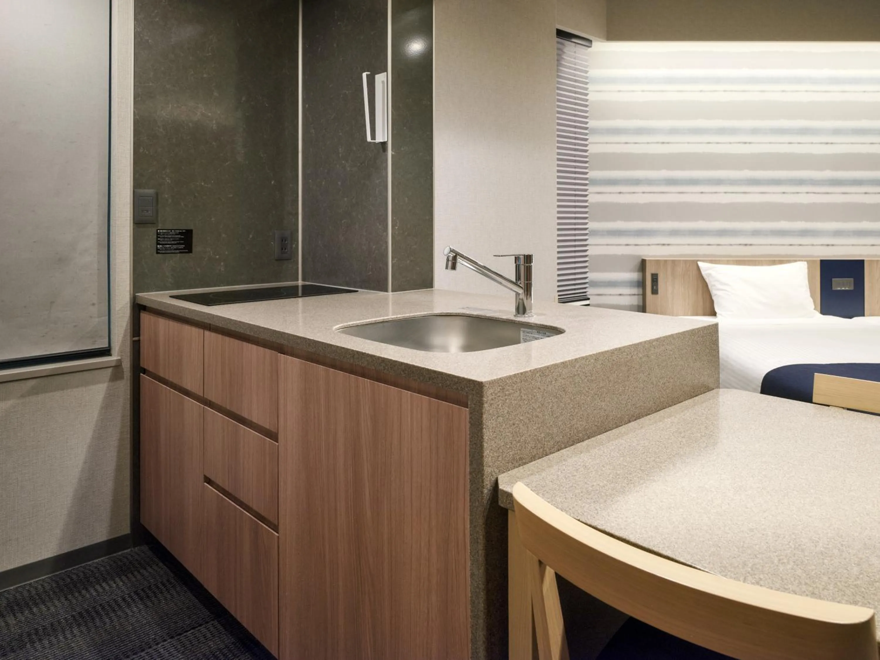 Bed in MONday Apart Premium Ginza Shintomicho