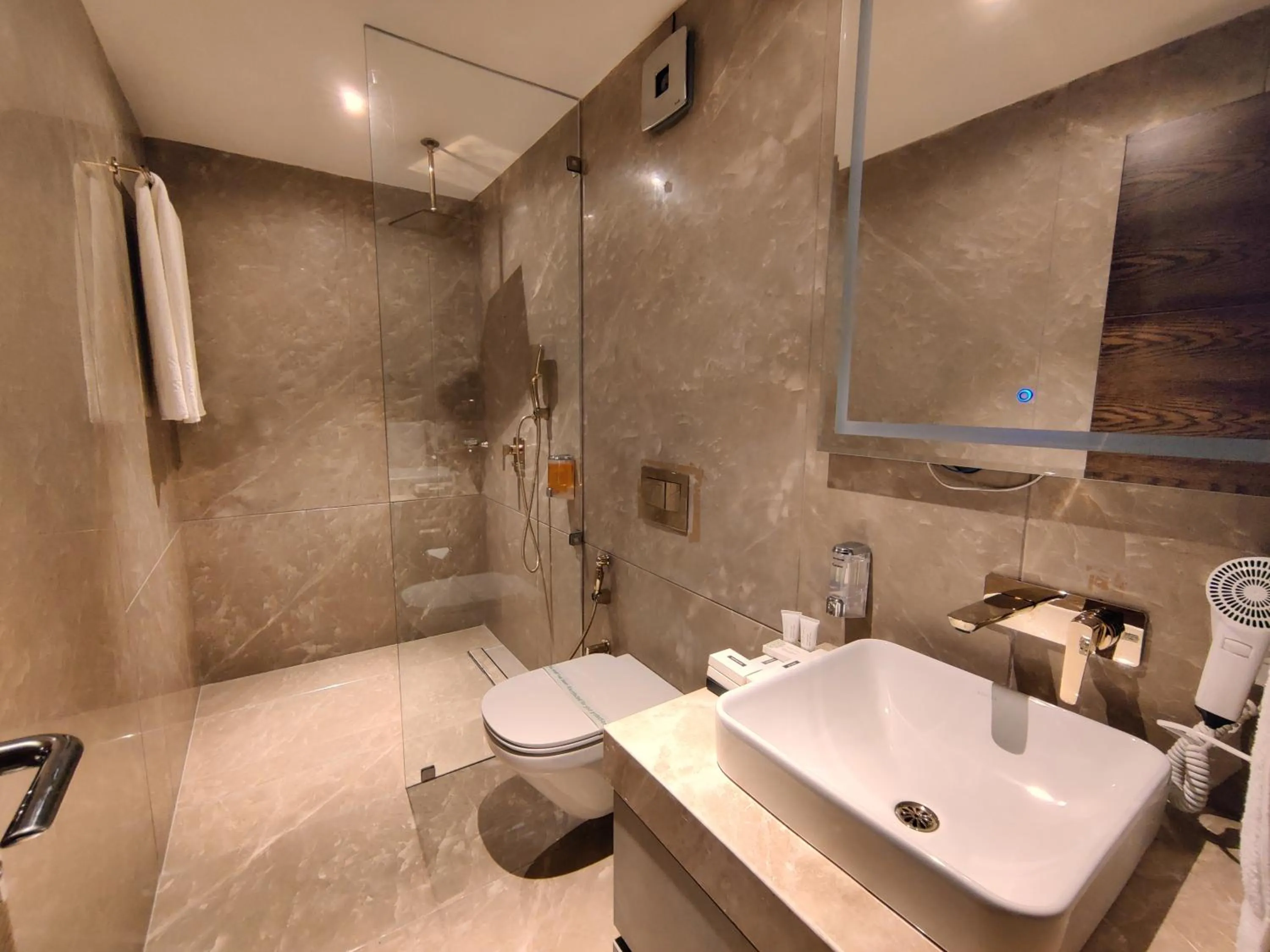 Shower in Leela Resort, The Exotic Boutique Hotel - Pure Veg