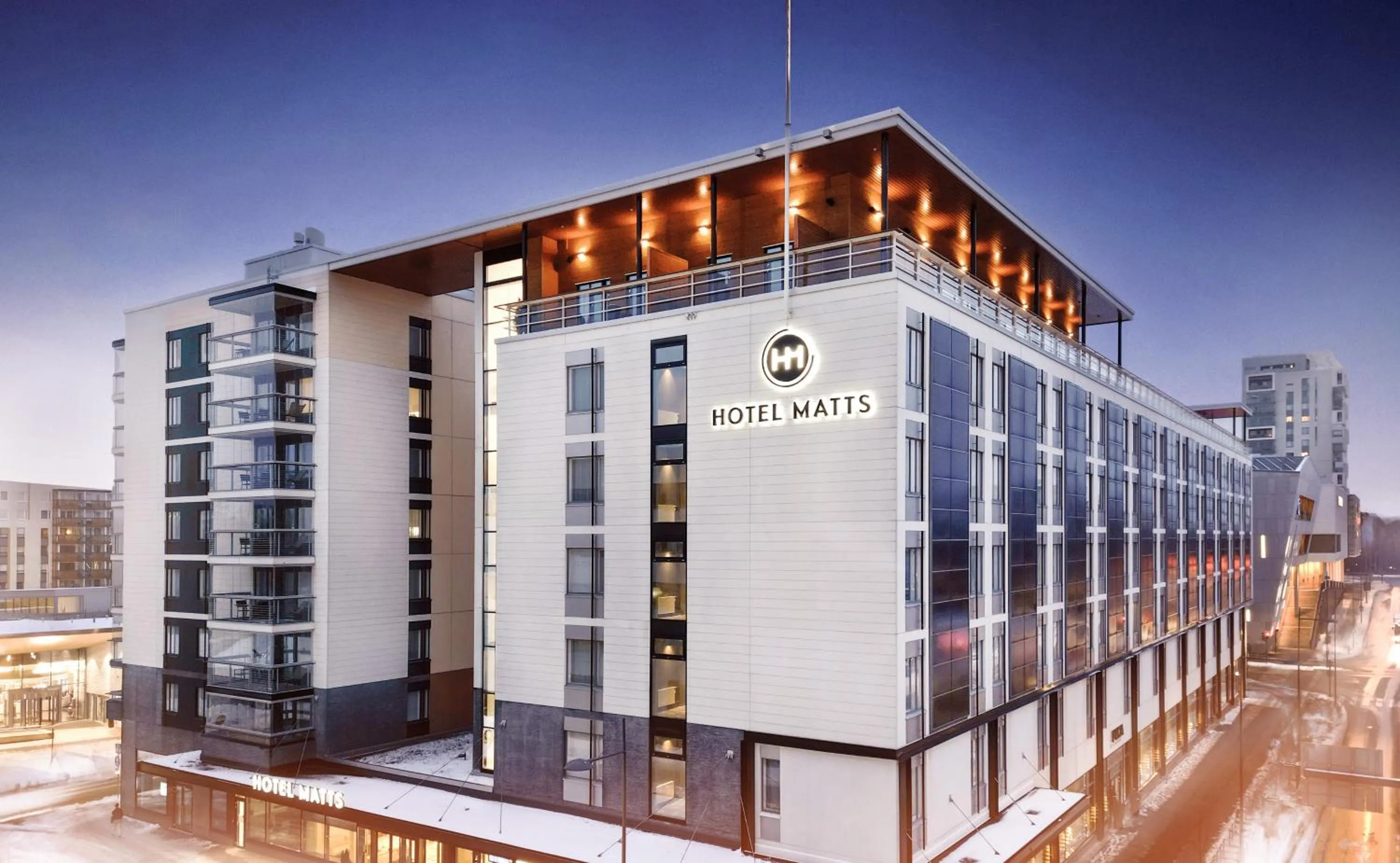 Property building in Hotel Matts