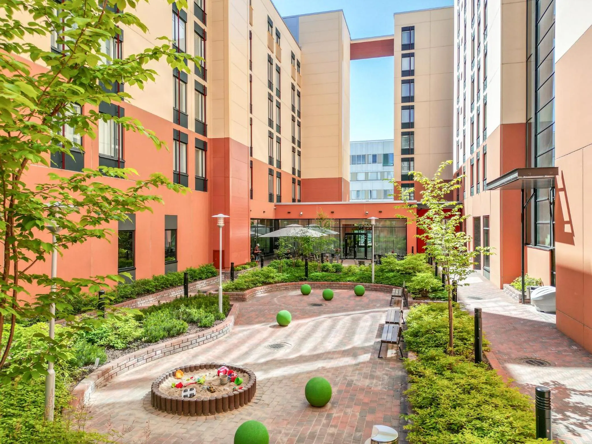 Patio in Hotel Matts